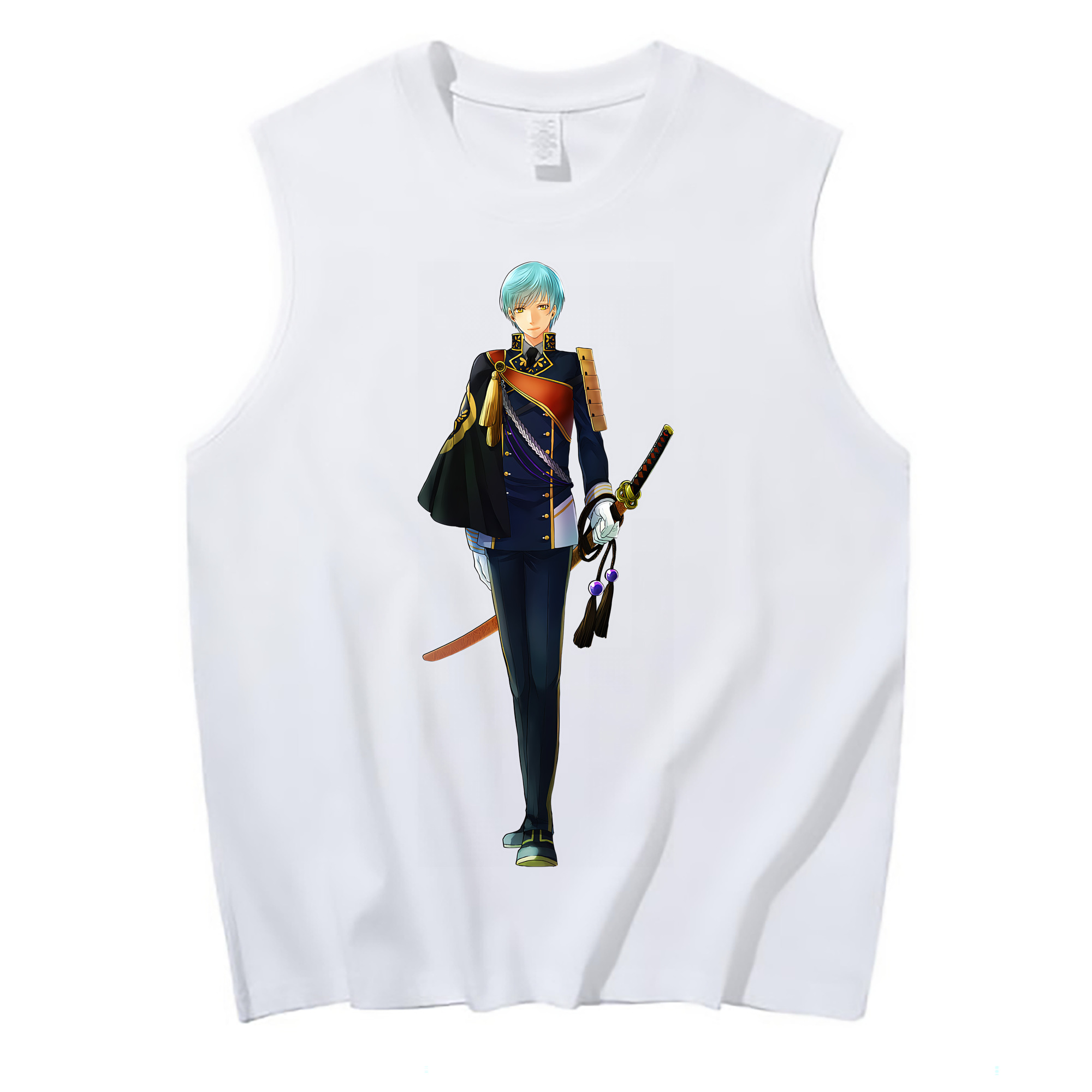 （画像用） 刀剣乱舞 Touken Ranbu コットン100％タンクトップ（フロントプリント）