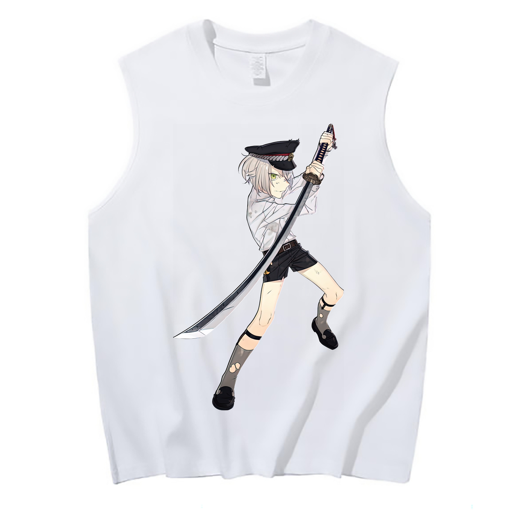 （画像用） 刀剣乱舞 Touken Ranbu コットン100％タンクトップ（フロントプリント）