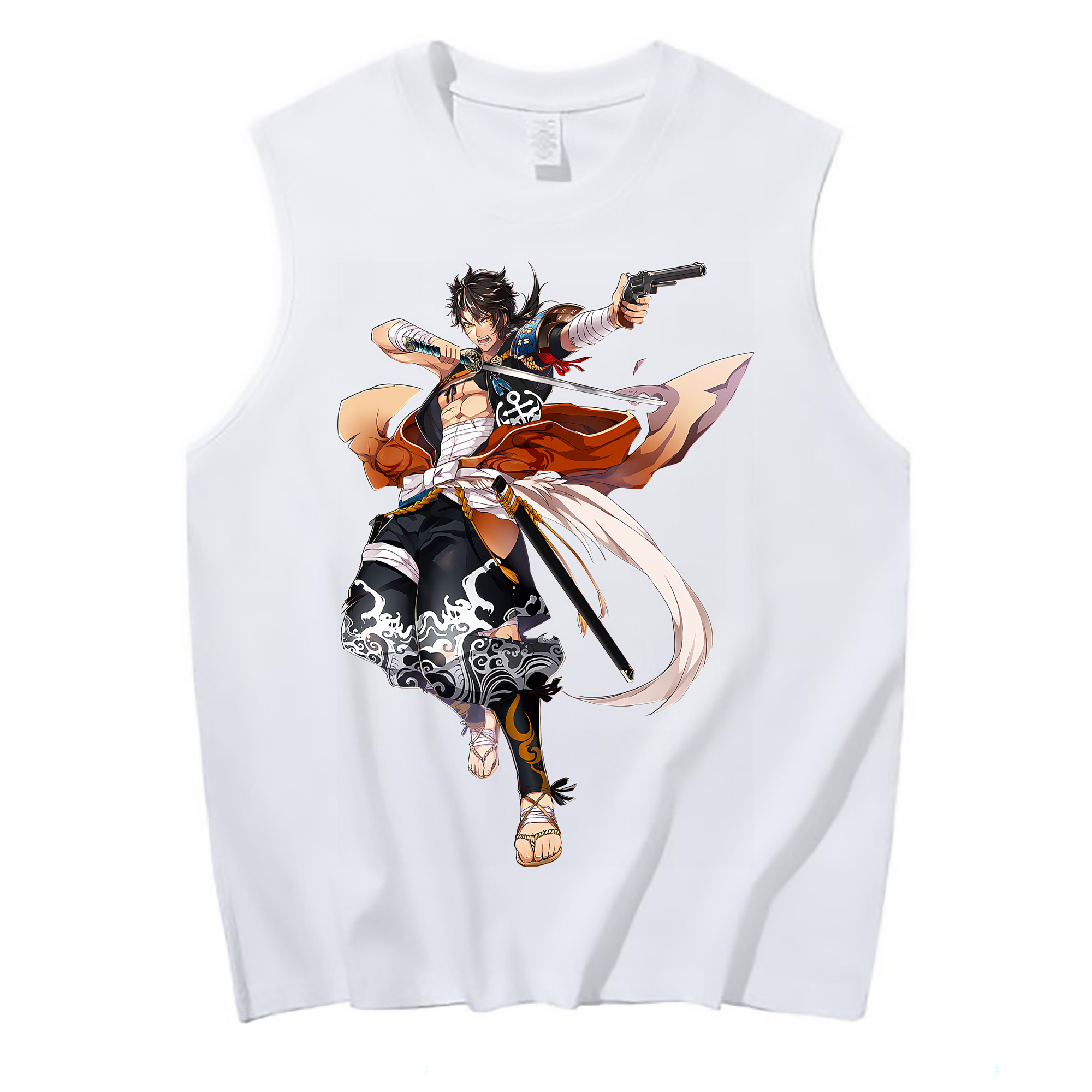 （画像用） 刀剣乱舞 Touken Ranbu コットン100％タンクトップ（フロントプリント）