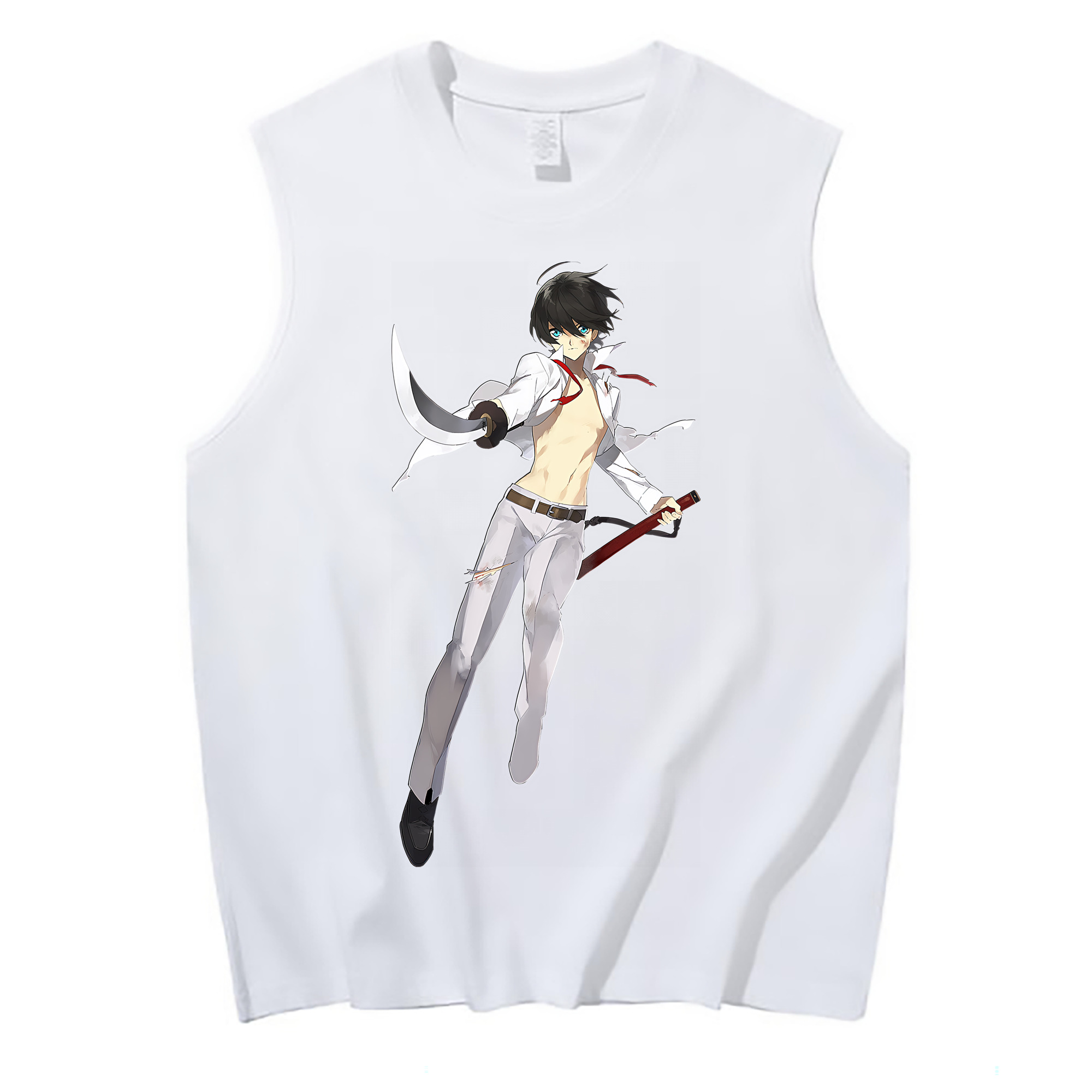 （画像用） 刀剣乱舞 Touken Ranbu コットン100％タンクトップ（フロントプリント）
