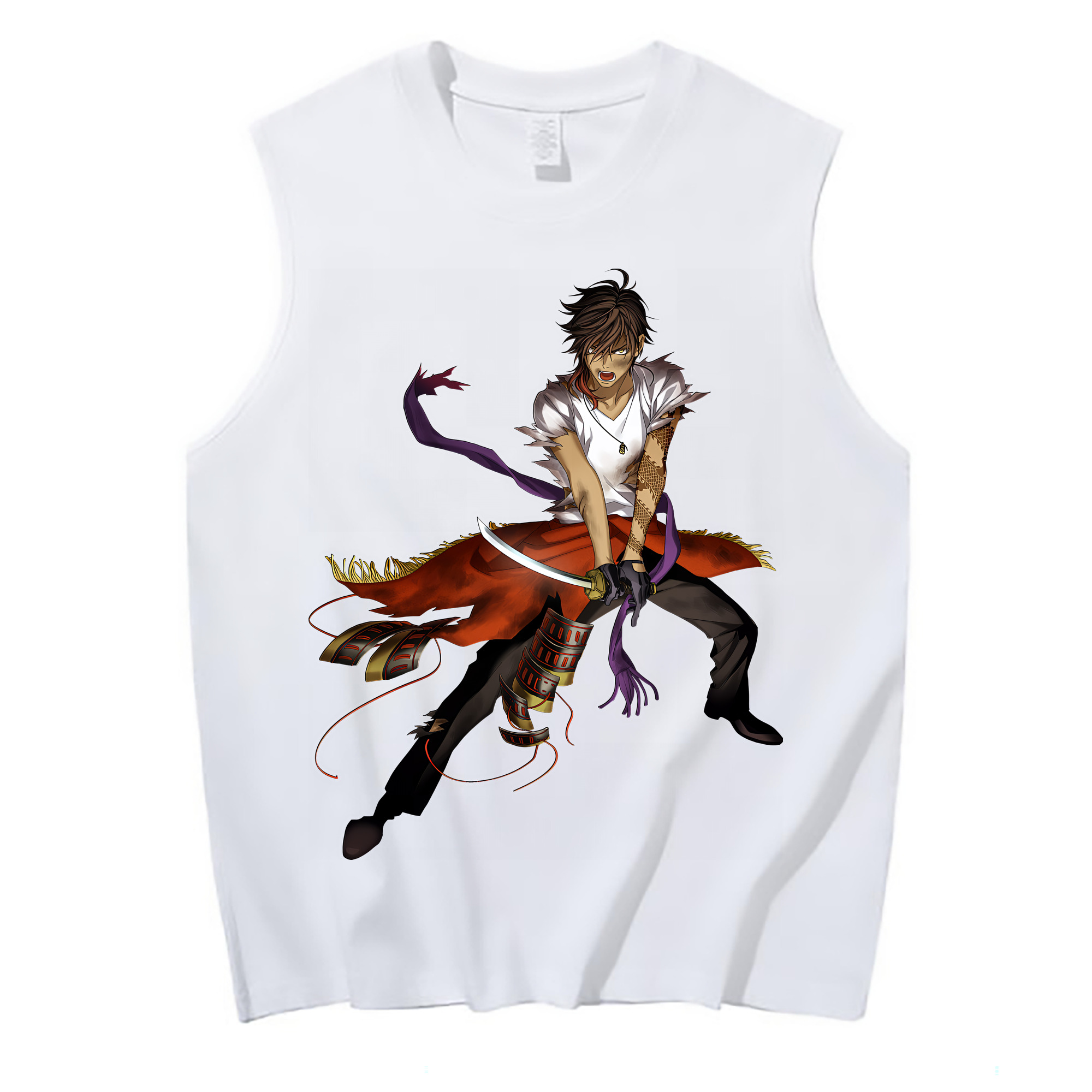 （画像用） 刀剣乱舞 Touken Ranbu コットン100％タンクトップ（フロントプリント）