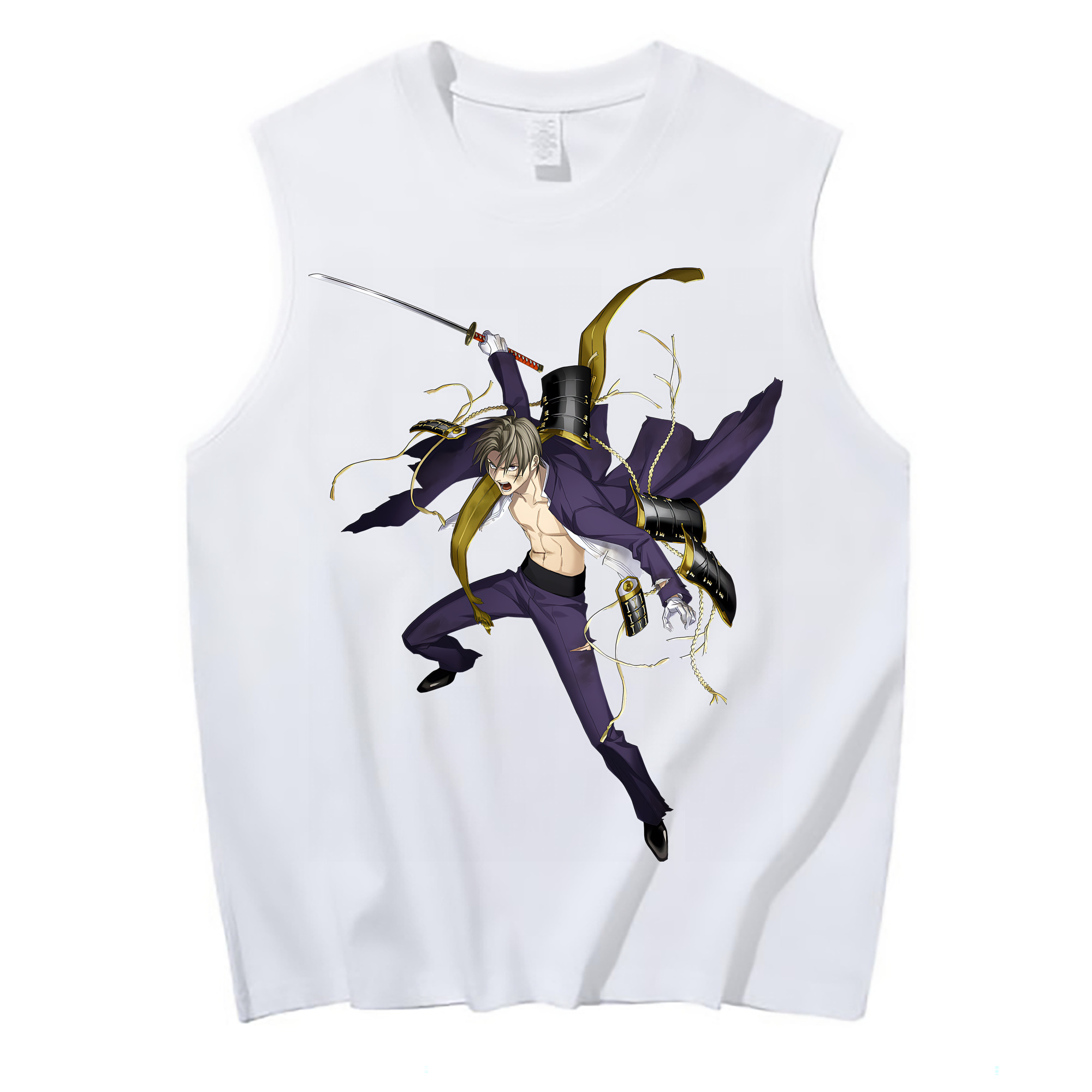 （画像用） 刀剣乱舞 Touken Ranbu コットン100％タンクトップ（フロントプリント）