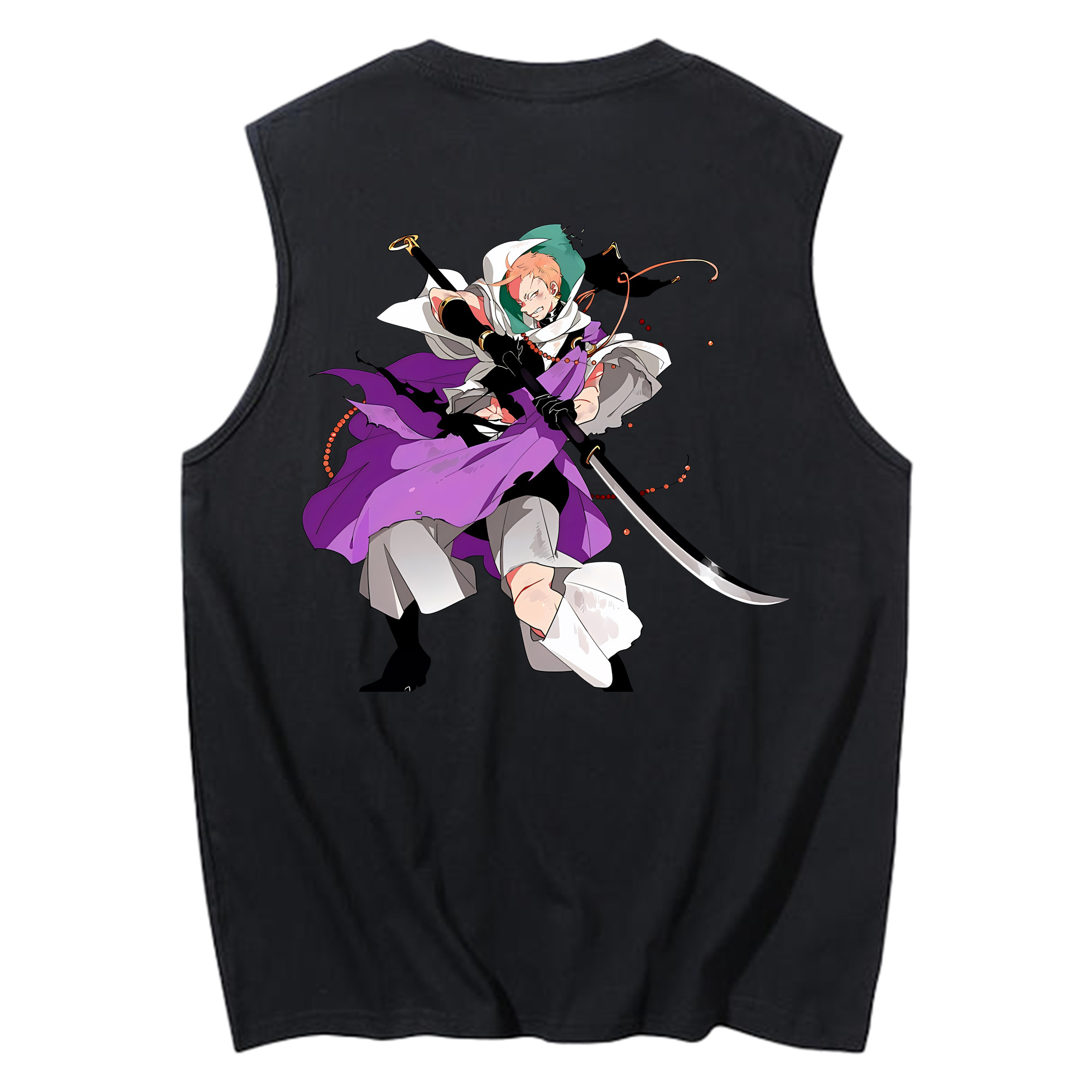 （画像用） 刀剣乱舞 Touken Ranbu コットン100％タンクトップ（背面プリント）