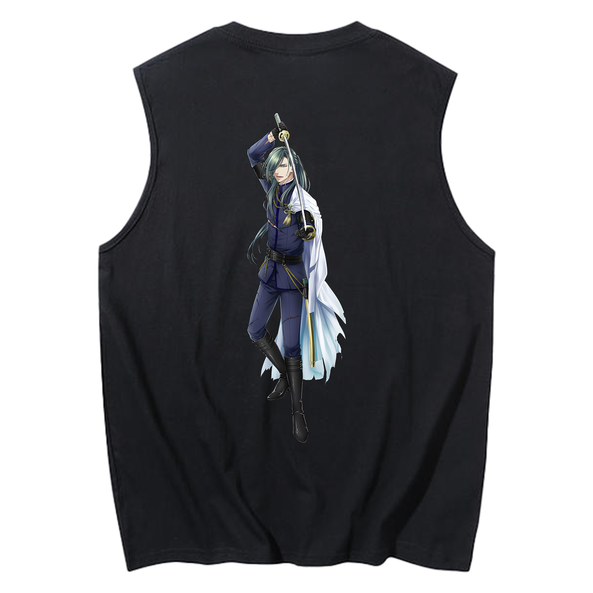（画像用） 刀剣乱舞 Touken Ranbu コットン100％タンクトップ（背面プリント）