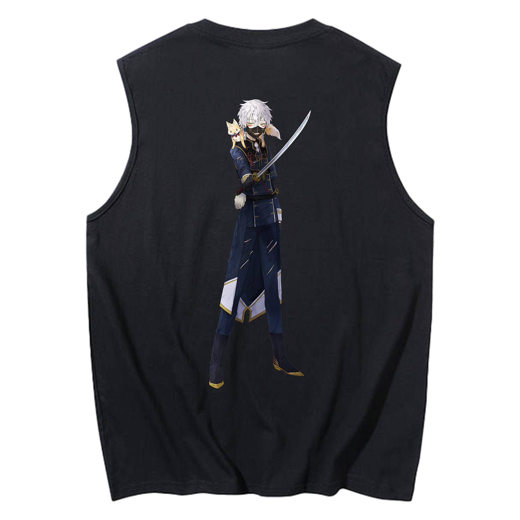 （画像用） 刀剣乱舞 Touken Ranbu コットン100％タンクトップ（背面プリント）
