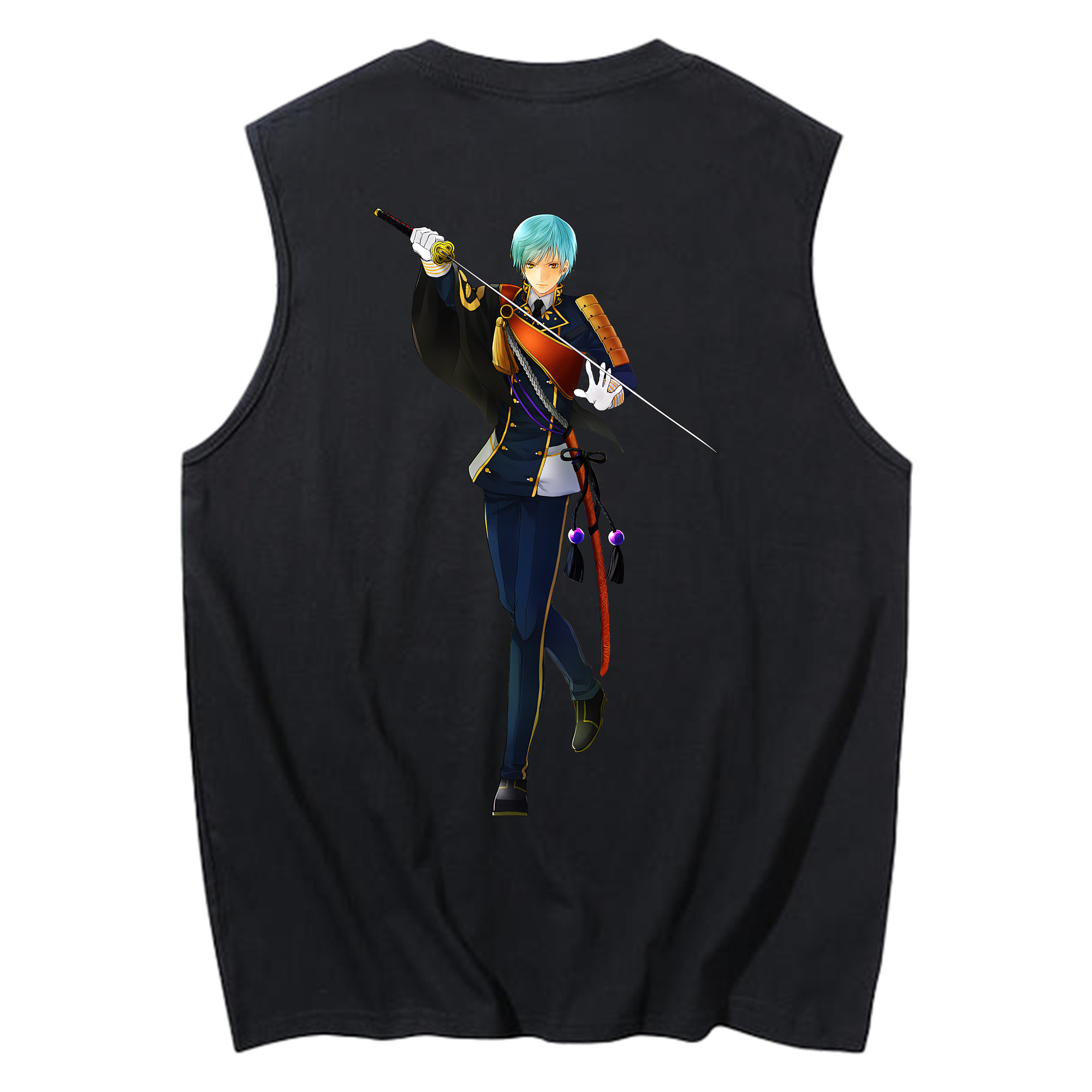 （画像用） 刀剣乱舞 Touken Ranbu コットン100％タンクトップ（背面プリント）