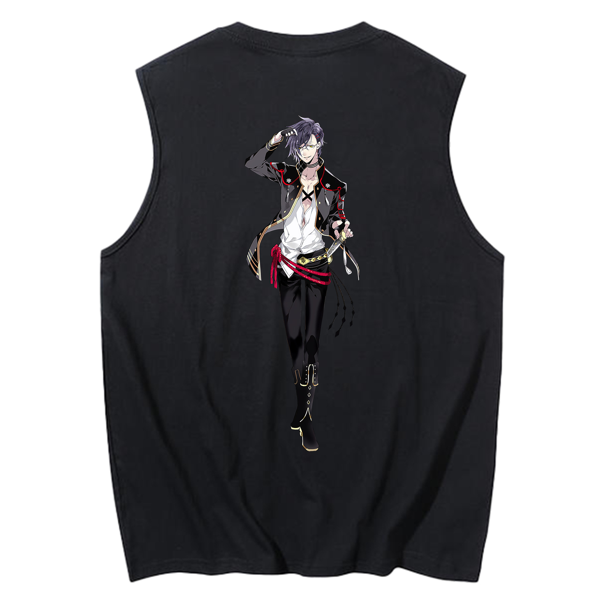 （画像用） 刀剣乱舞 Touken Ranbu コットン100％タンクトップ（背面プリント）