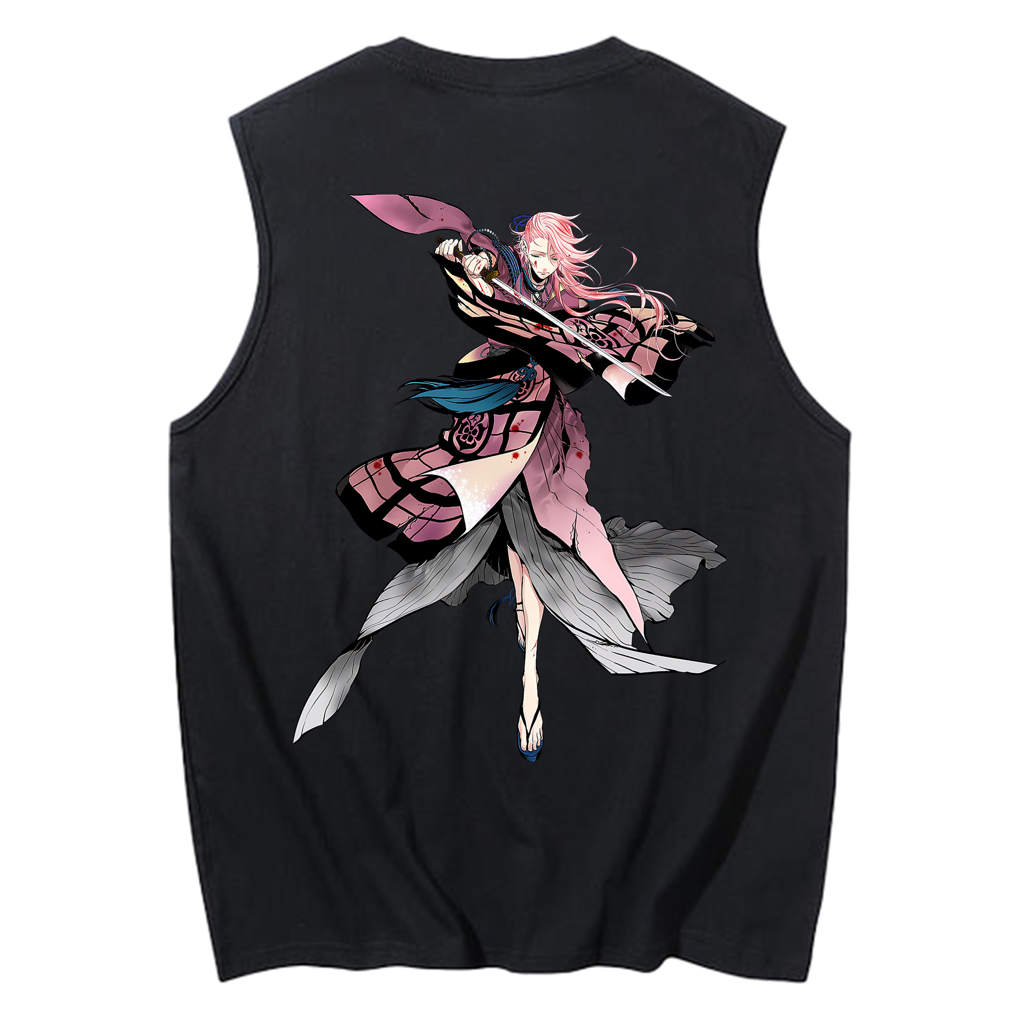（画像用） 刀剣乱舞 Touken Ranbu コットン100％タンクトップ（背面プリント）