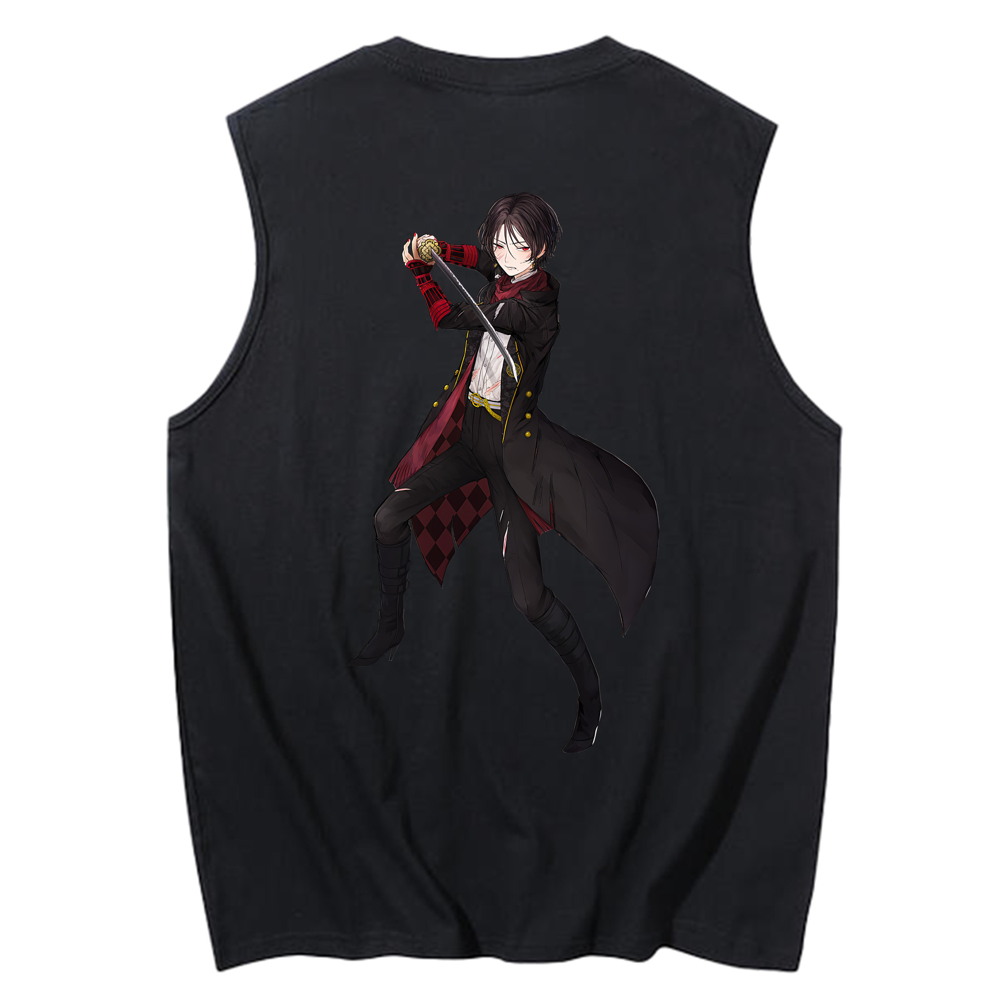 （画像用） 刀剣乱舞 Touken Ranbu コットン100％タンクトップ（背面プリント）