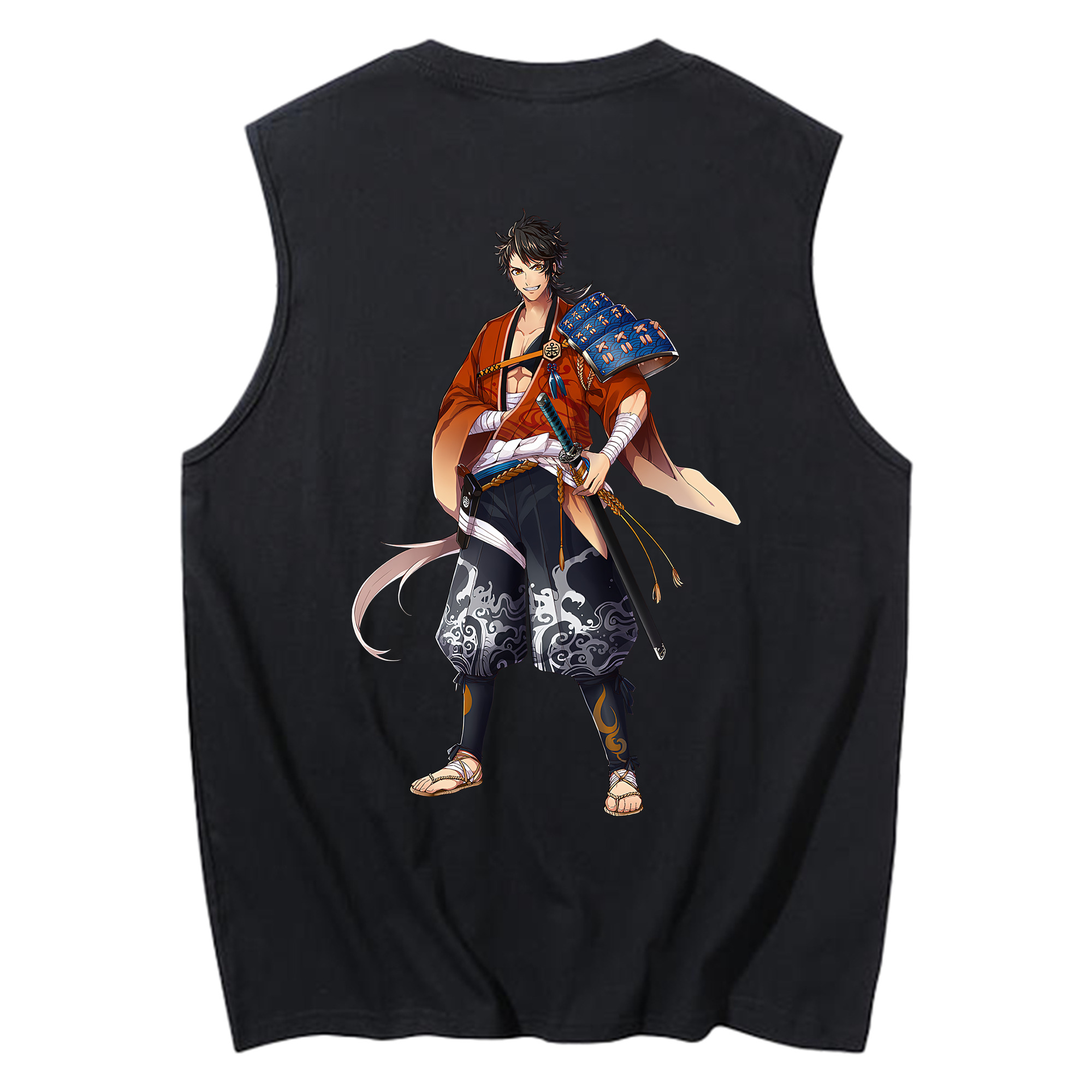 （画像用） 刀剣乱舞 Touken Ranbu コットン100％タンクトップ（背面プリント）