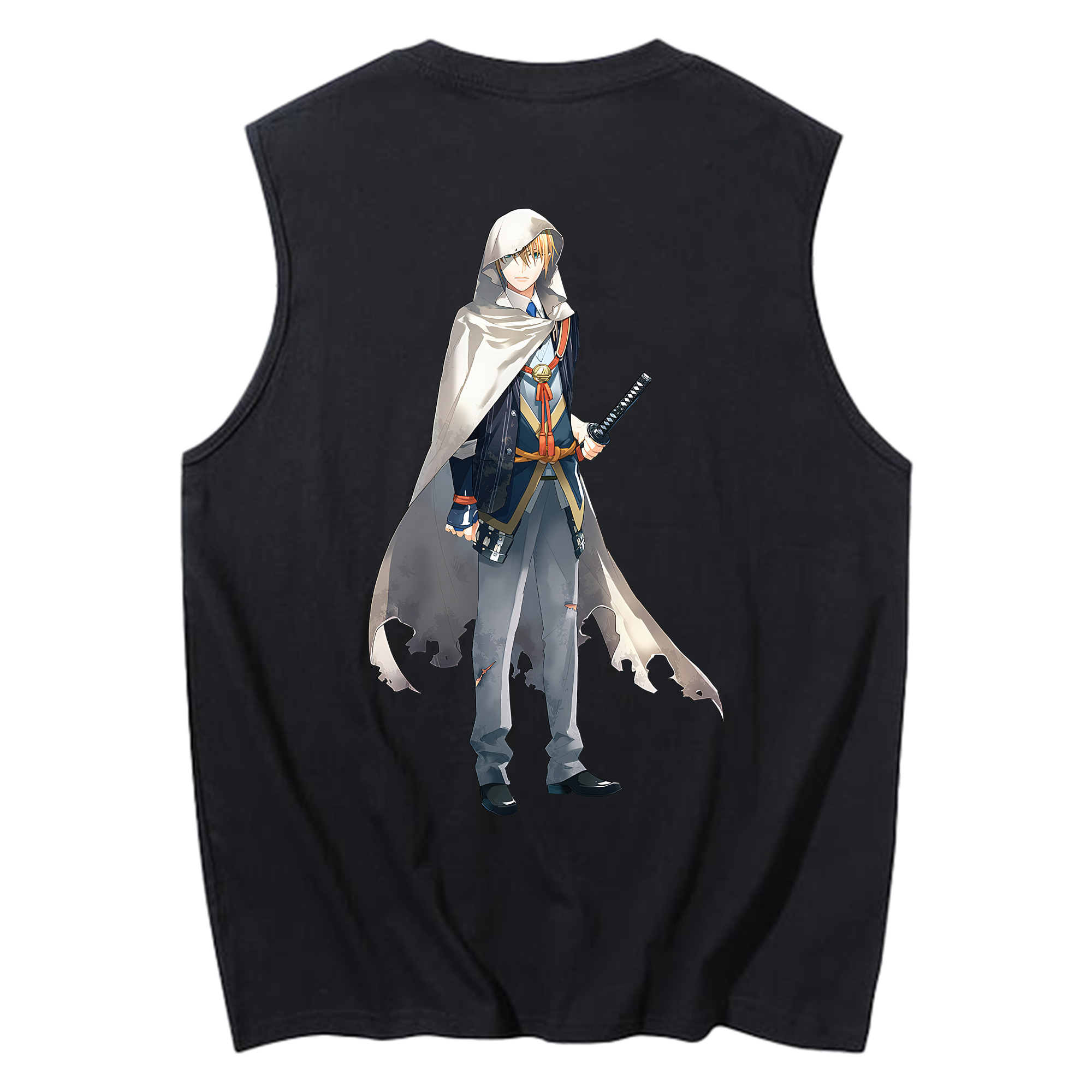 （画像用） 刀剣乱舞 Touken Ranbu コットン100％タンクトップ（背面プリント）