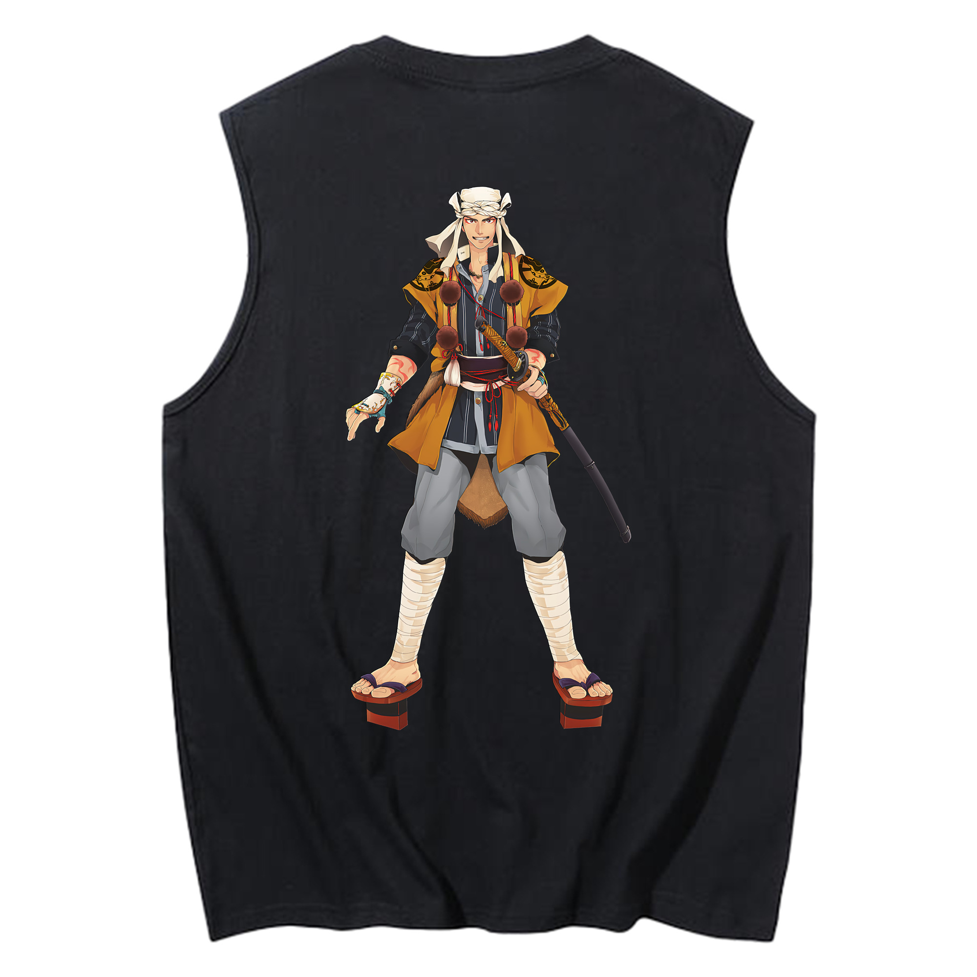 （画像用） 刀剣乱舞 Touken Ranbu コットン100％タンクトップ（背面プリント）