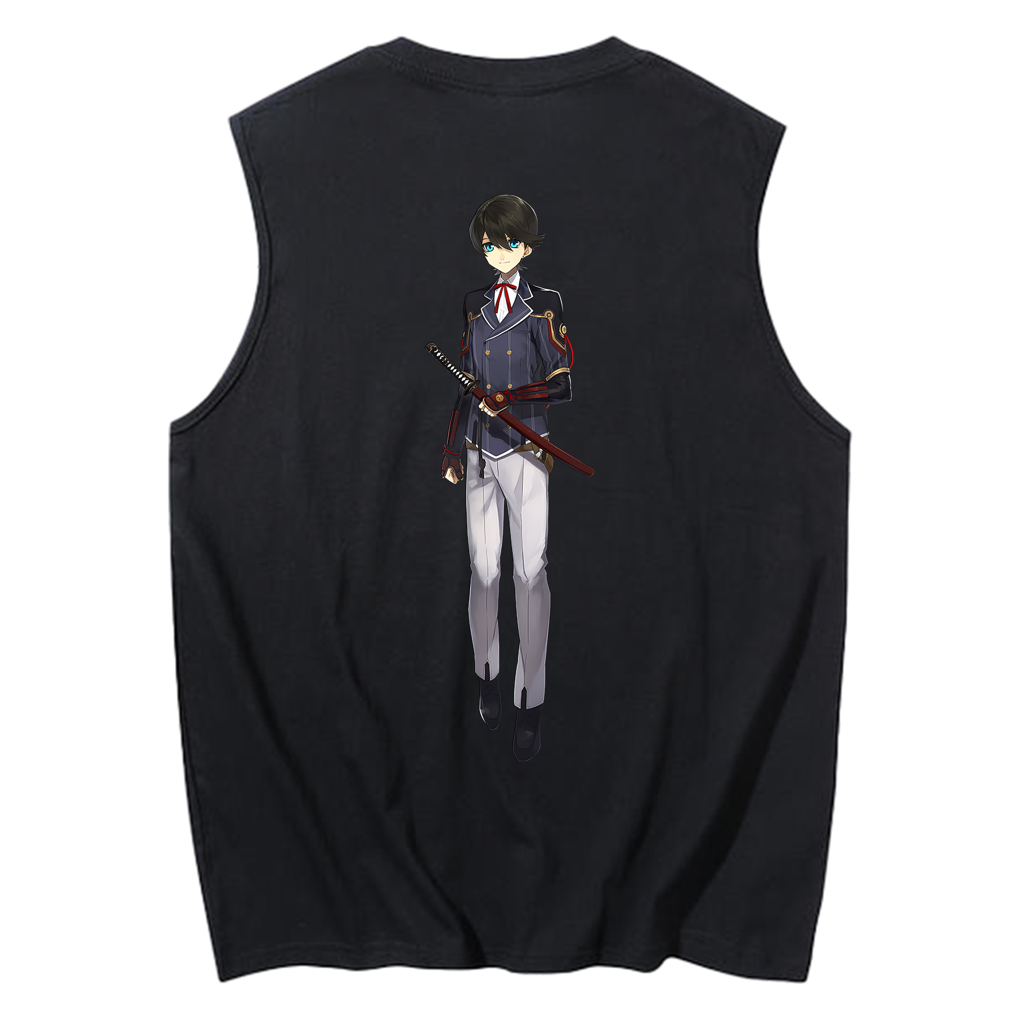 （画像用） 刀剣乱舞 Touken Ranbu コットン100％タンクトップ（背面プリント）