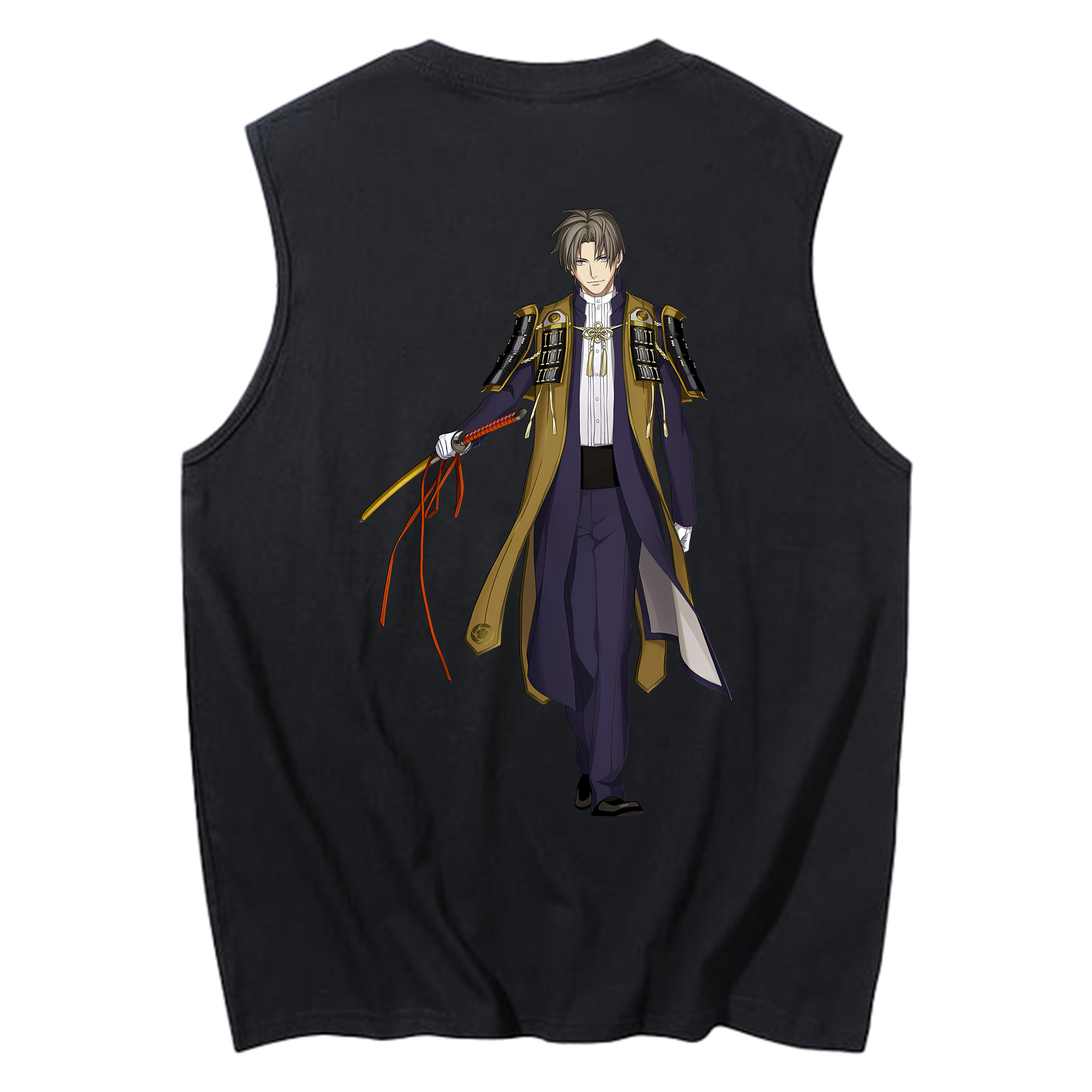 （画像用） 刀剣乱舞 Touken Ranbu コットン100％タンクトップ（背面プリント）