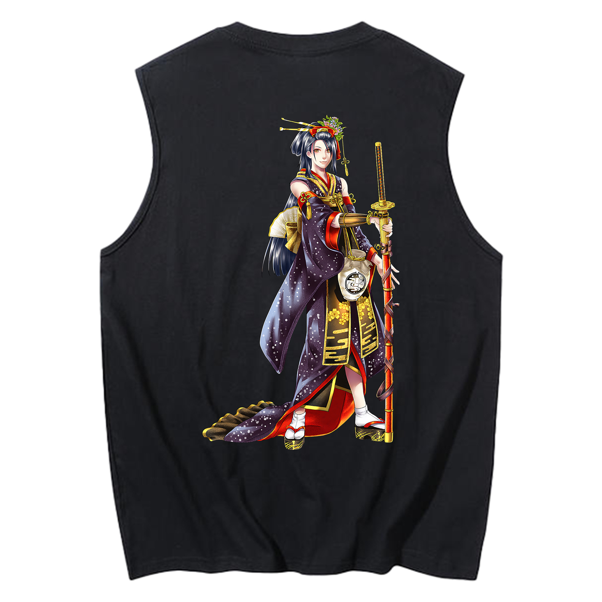 （画像用） 刀剣乱舞 Touken Ranbu コットン100％タンクトップ（背面プリント）