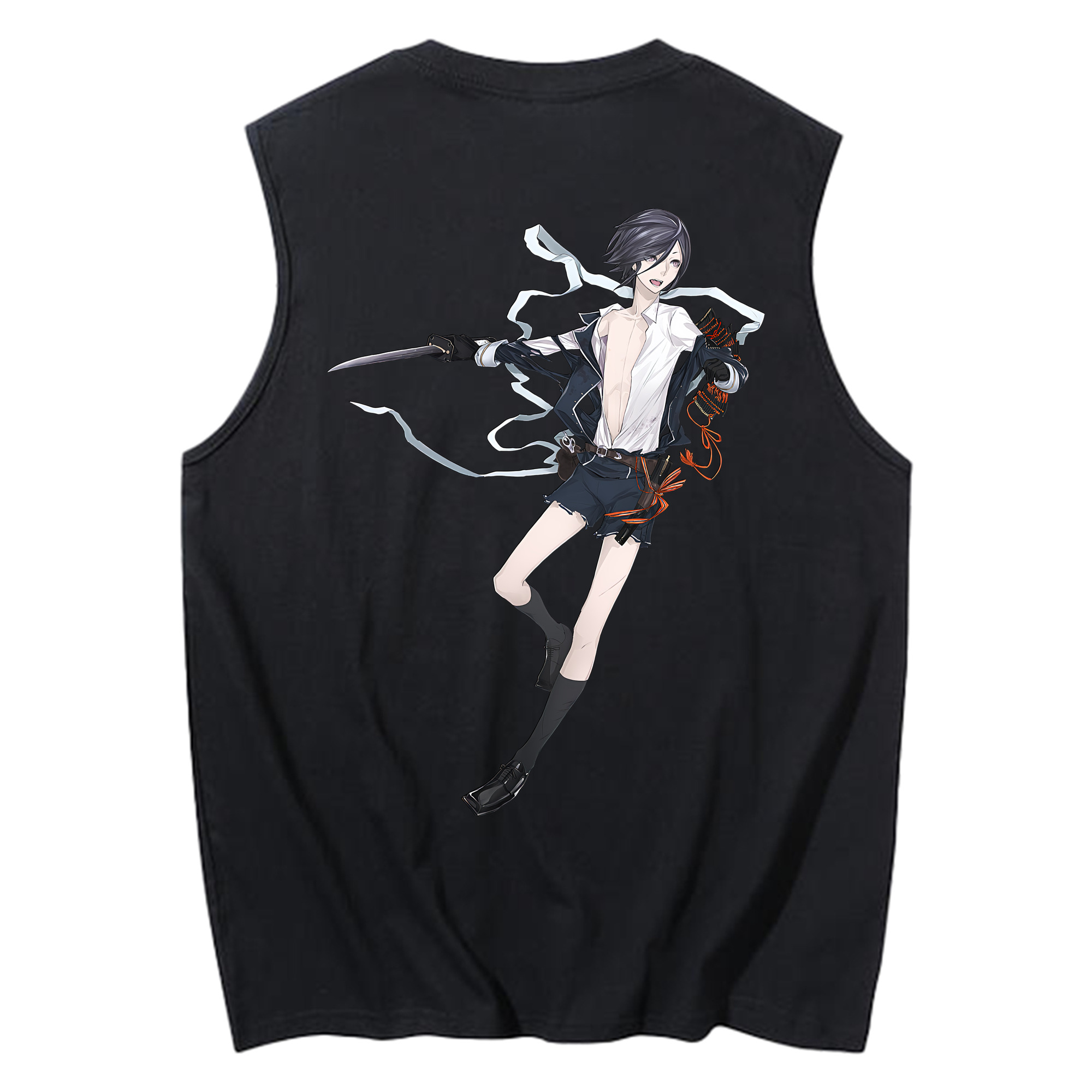 （画像用） 刀剣乱舞 Touken Ranbu コットン100％タンクトップ（背面プリント）