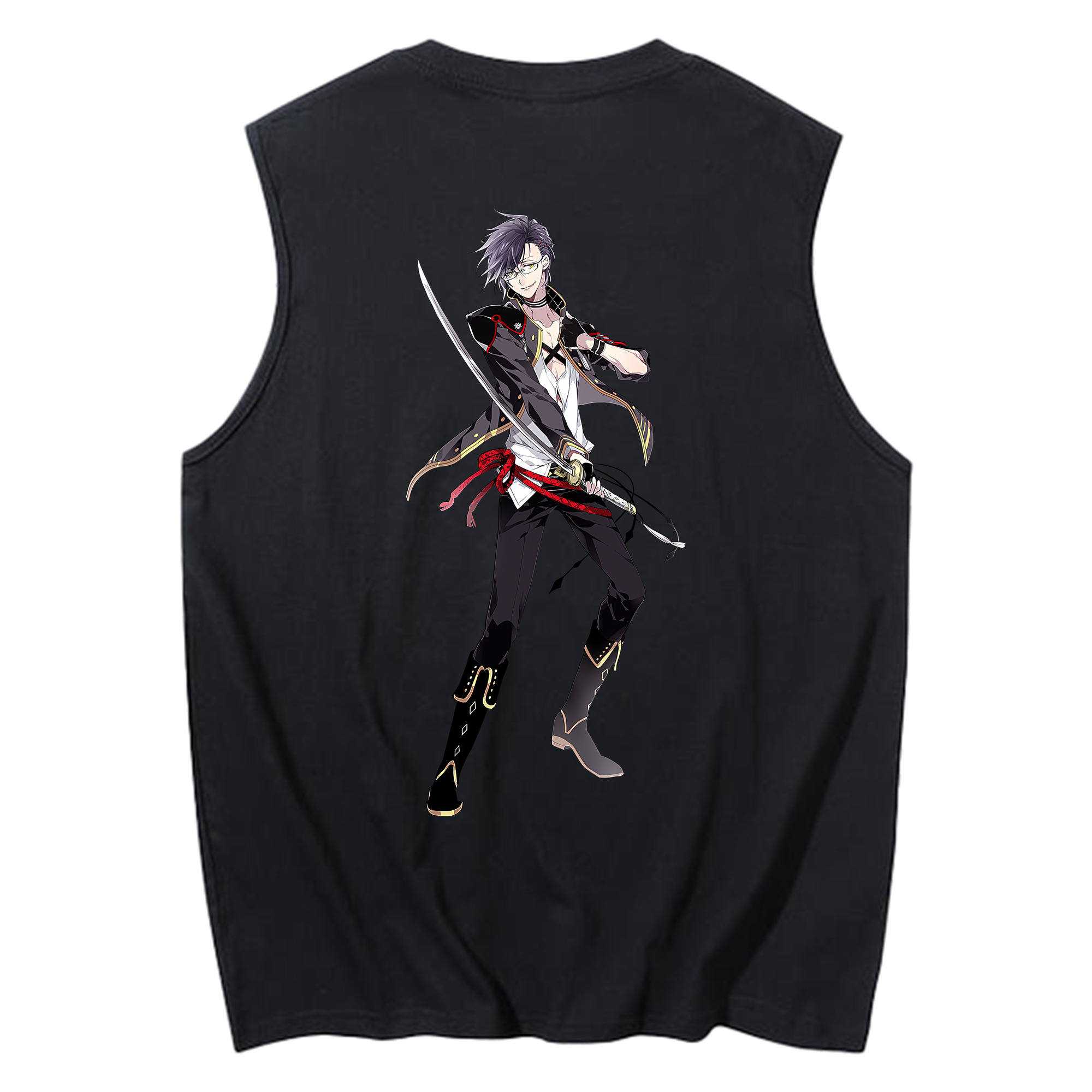 （画像用） 刀剣乱舞 Touken Ranbu コットン100％タンクトップ（背面プリント）