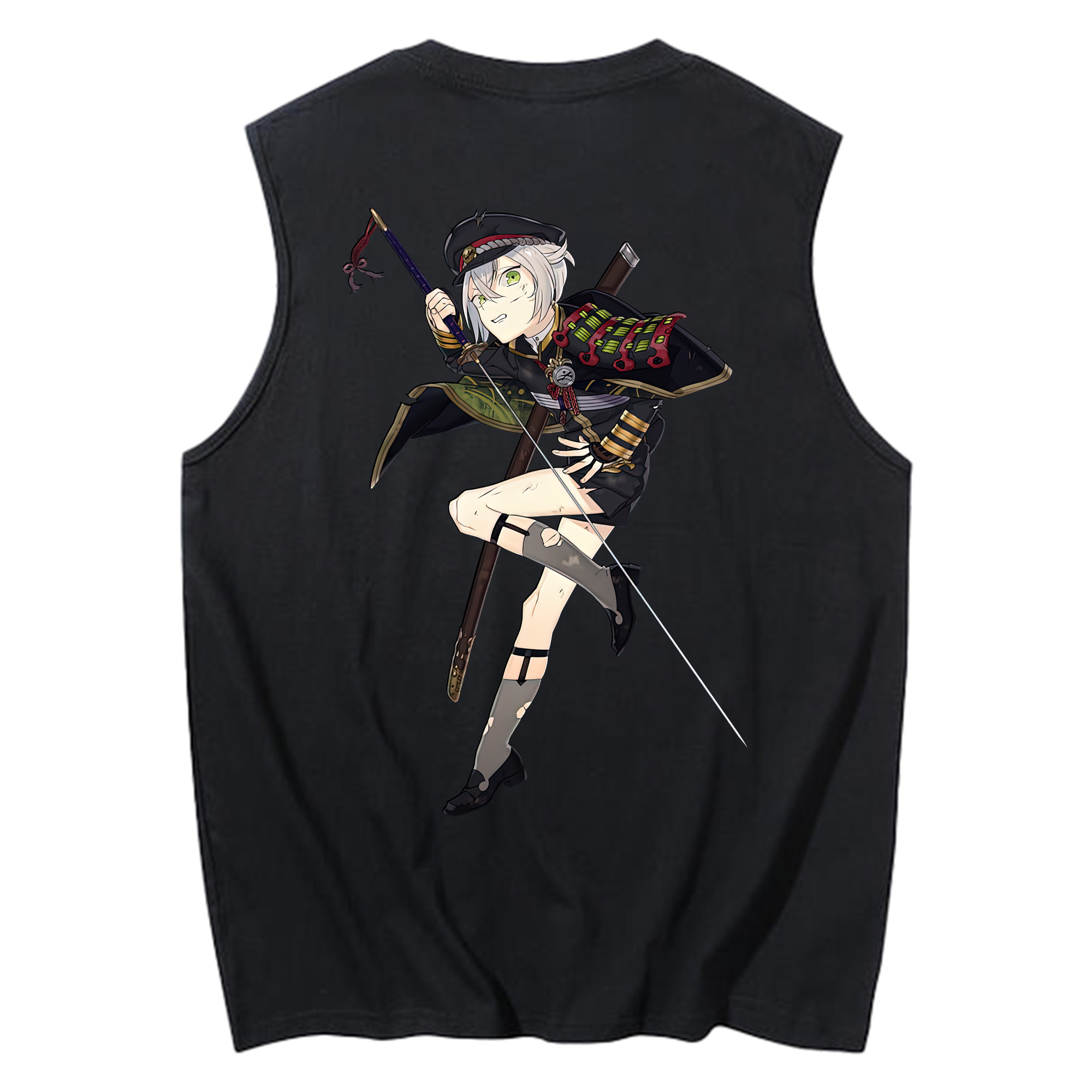 （画像用） 刀剣乱舞 Touken Ranbu コットン100％タンクトップ（背面プリント）