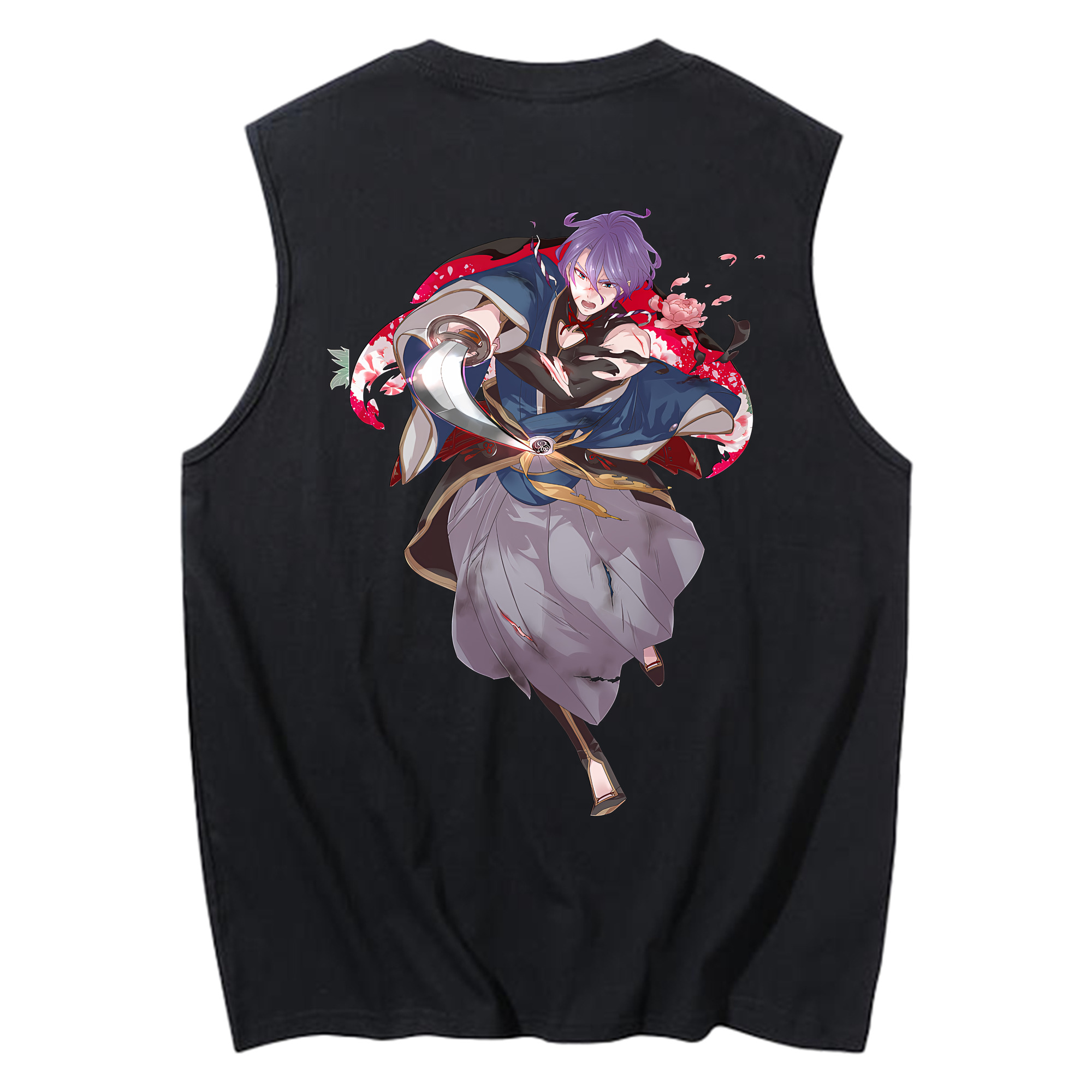 （画像用） 刀剣乱舞 Touken Ranbu コットン100％タンクトップ（背面プリント）