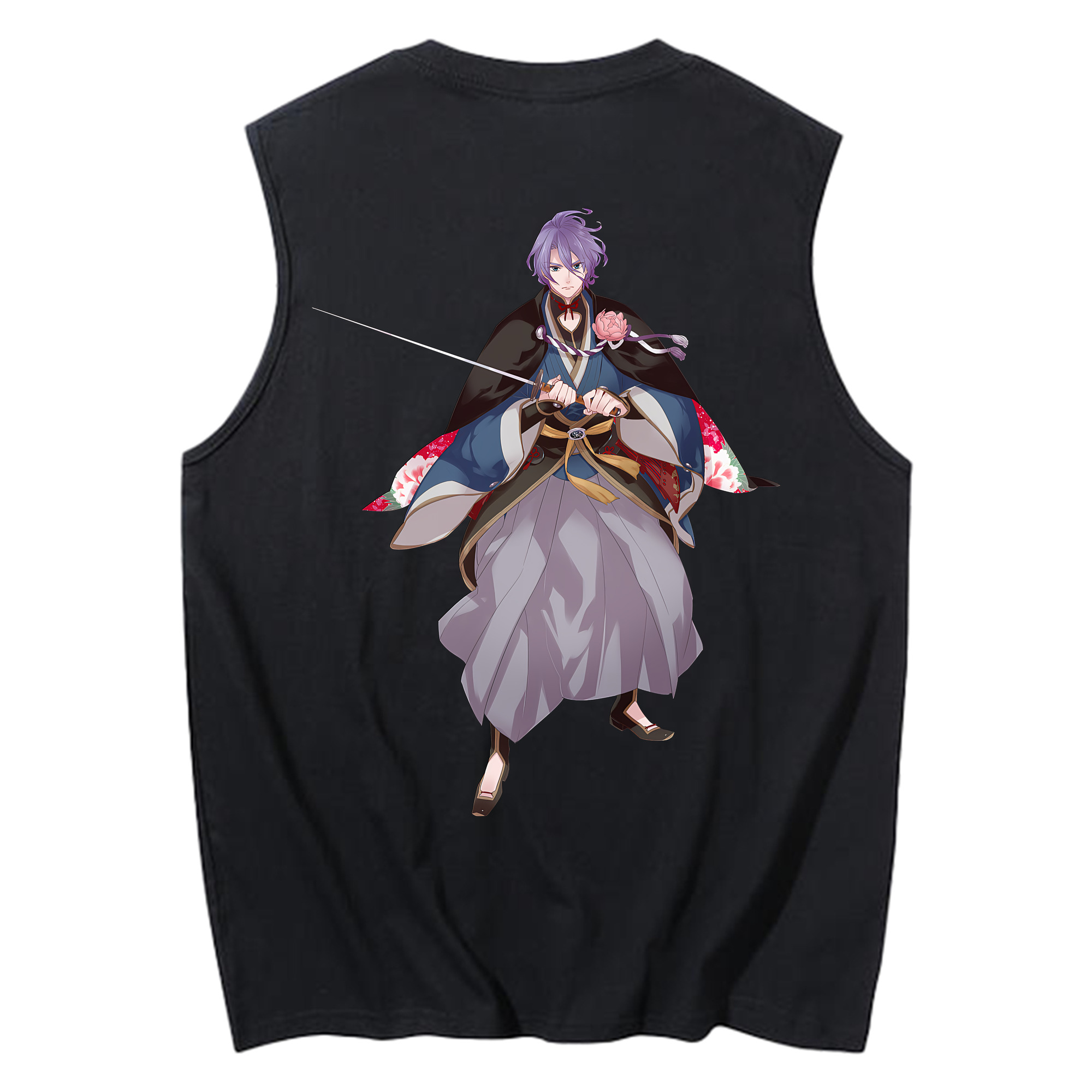 （画像用） 刀剣乱舞 Touken Ranbu コットン100％タンクトップ（背面プリント）