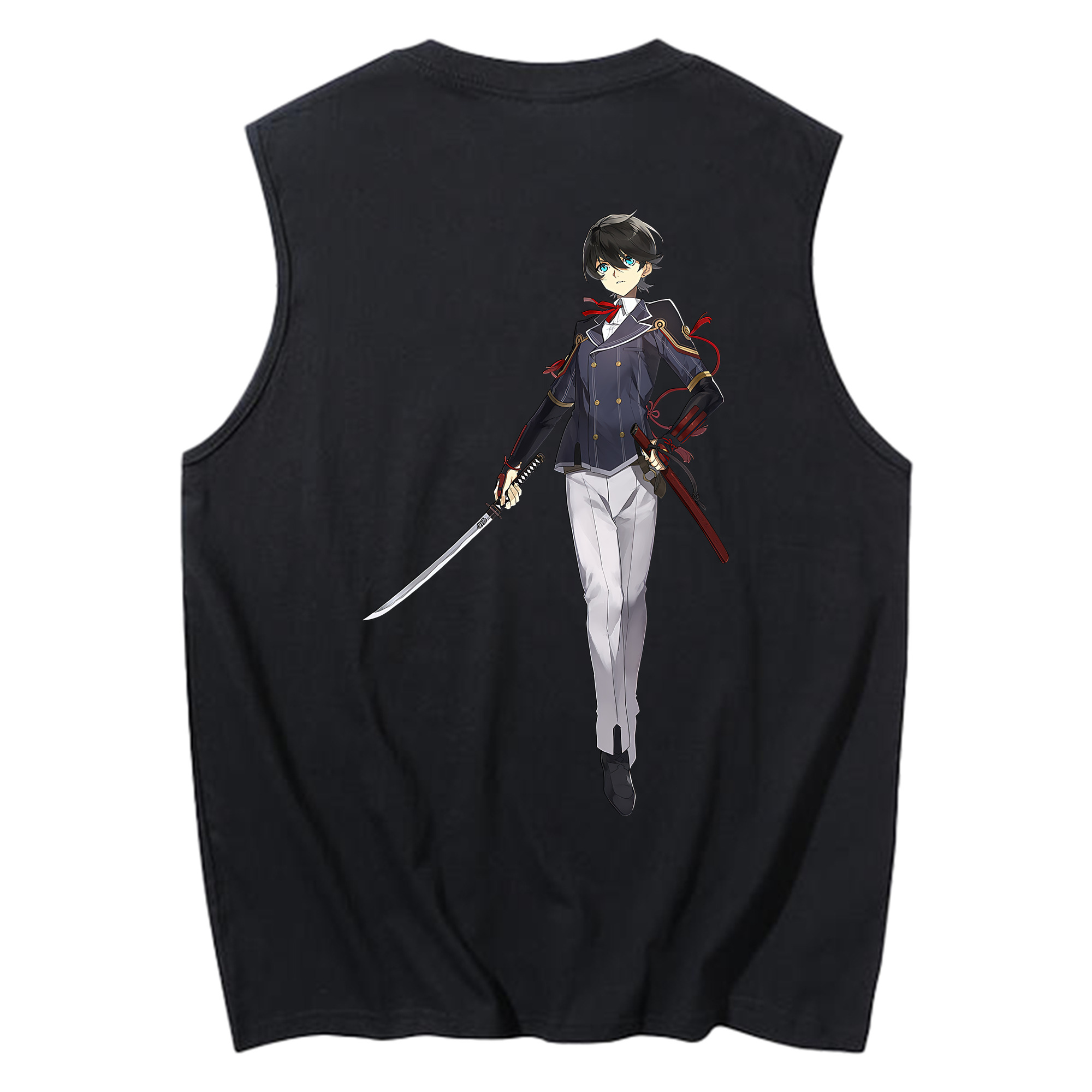 （画像用） 刀剣乱舞 Touken Ranbu コットン100％タンクトップ（背面プリント）