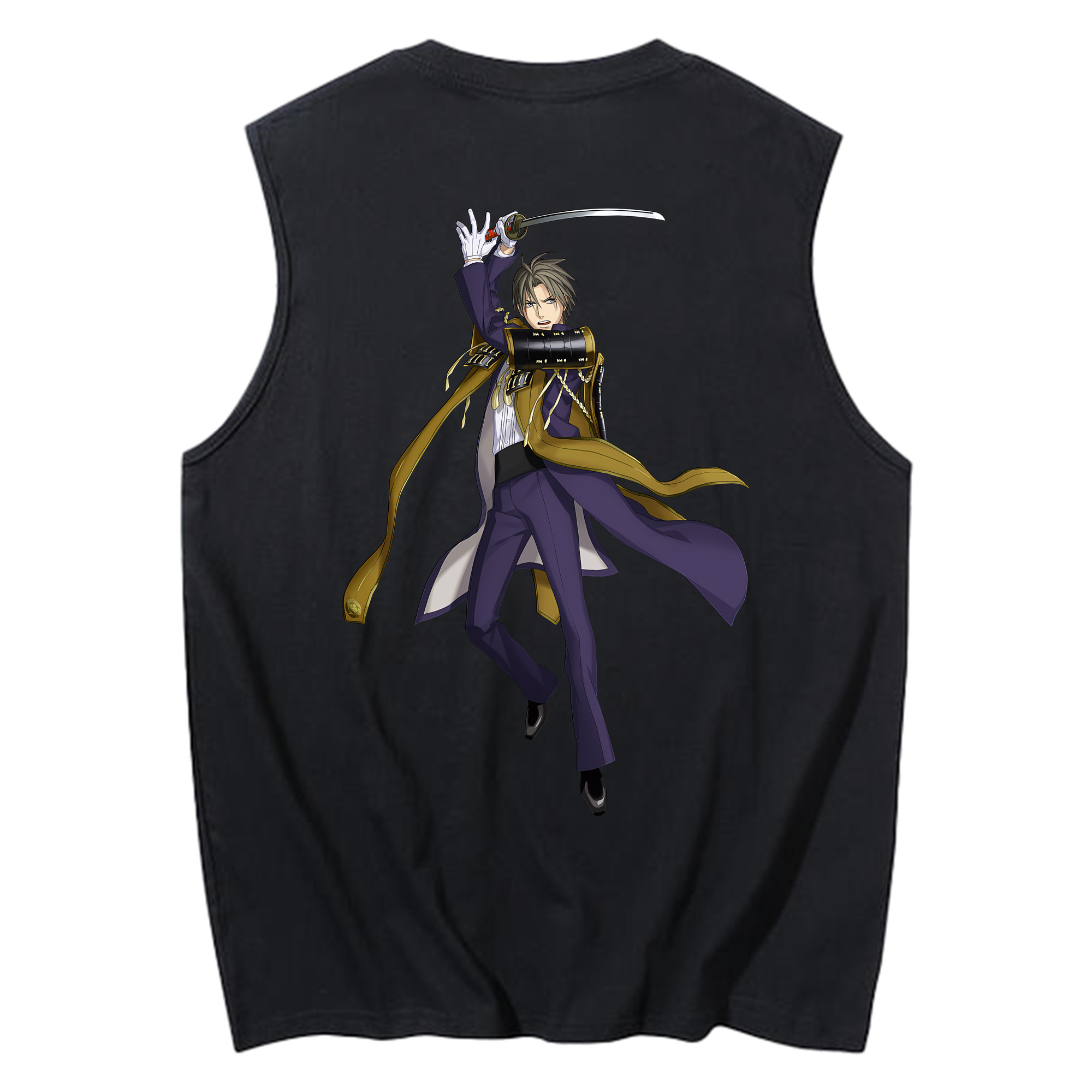 （画像用） 刀剣乱舞 Touken Ranbu コットン100％タンクトップ（背面プリント）