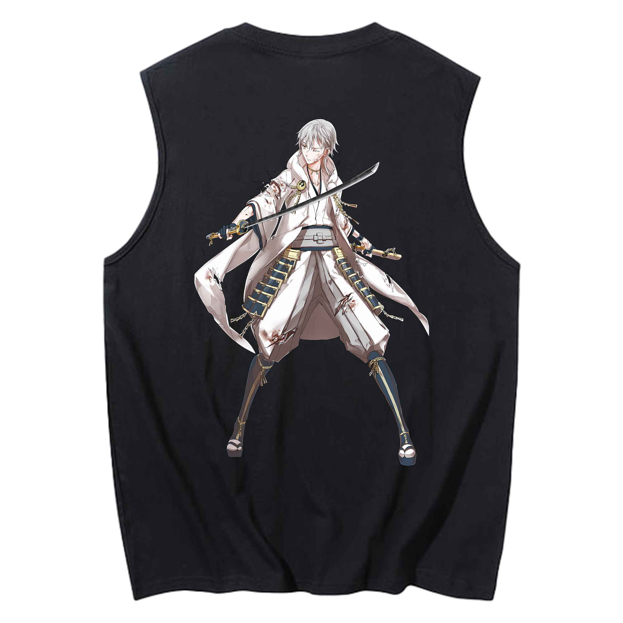 （画像用） 刀剣乱舞 Touken Ranbu コットン100％タンクトップ（背面プリント）