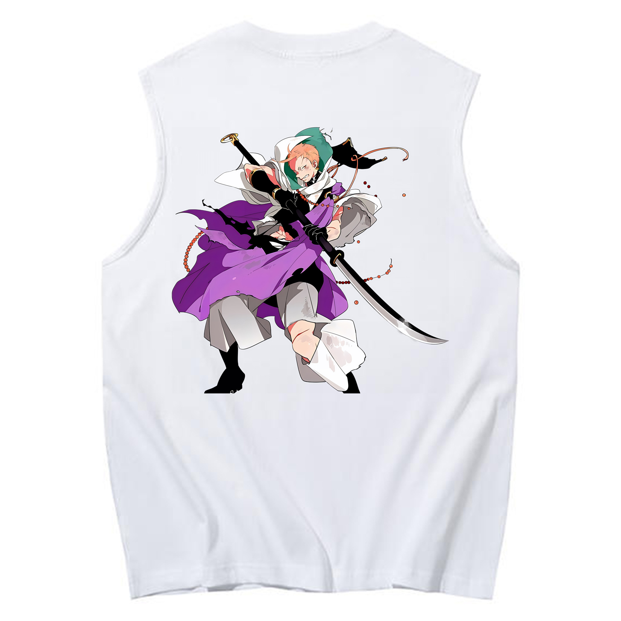 （画像用） 刀剣乱舞 Touken Ranbu コットン100％タンクトップ（背面プリント）