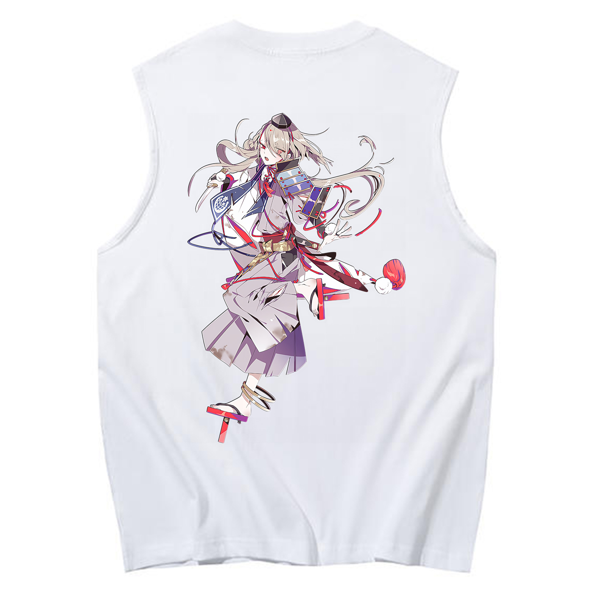 （画像用） 刀剣乱舞 Touken Ranbu コットン100％タンクトップ（背面プリント）