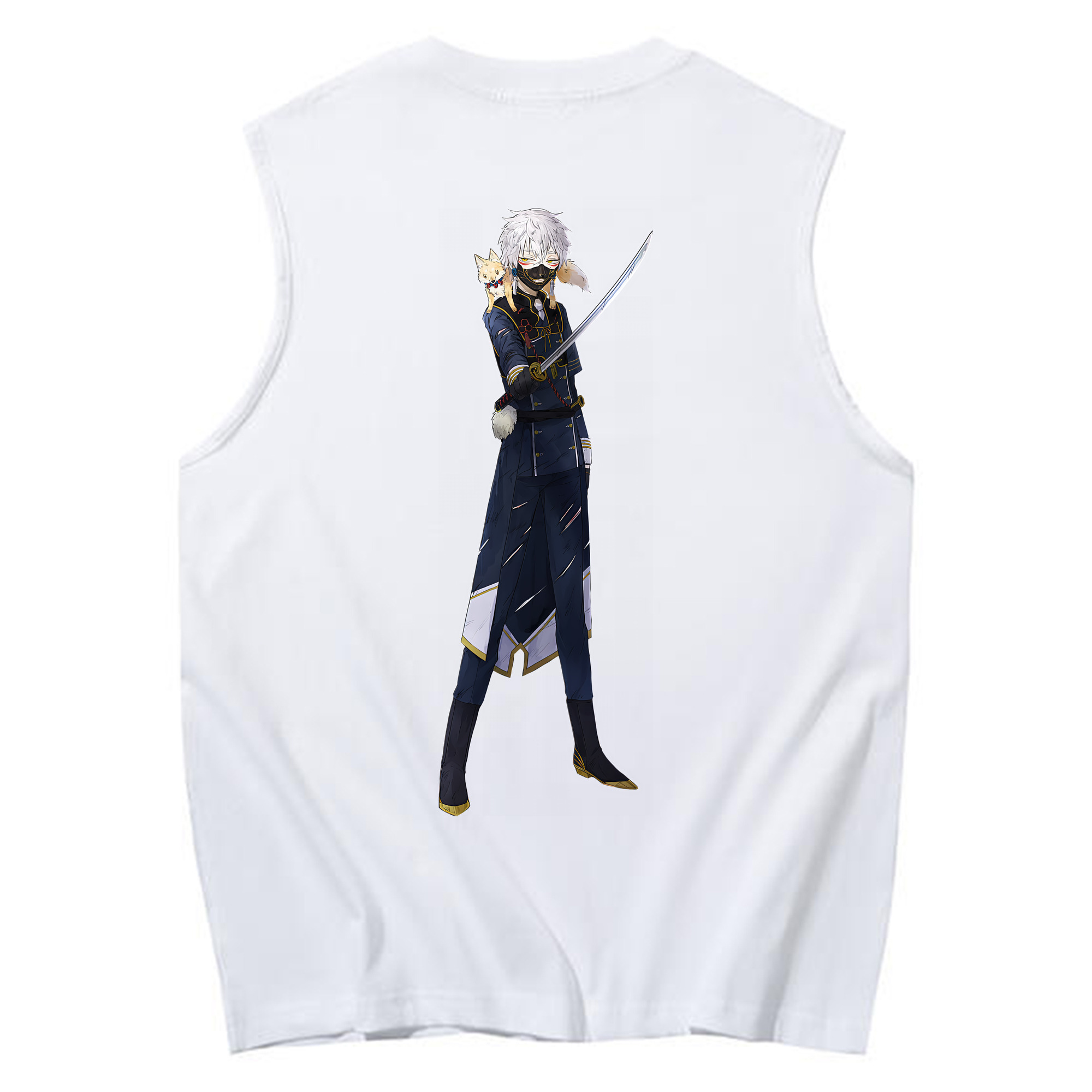（画像用） 刀剣乱舞 Touken Ranbu コットン100％タンクトップ（背面プリント）