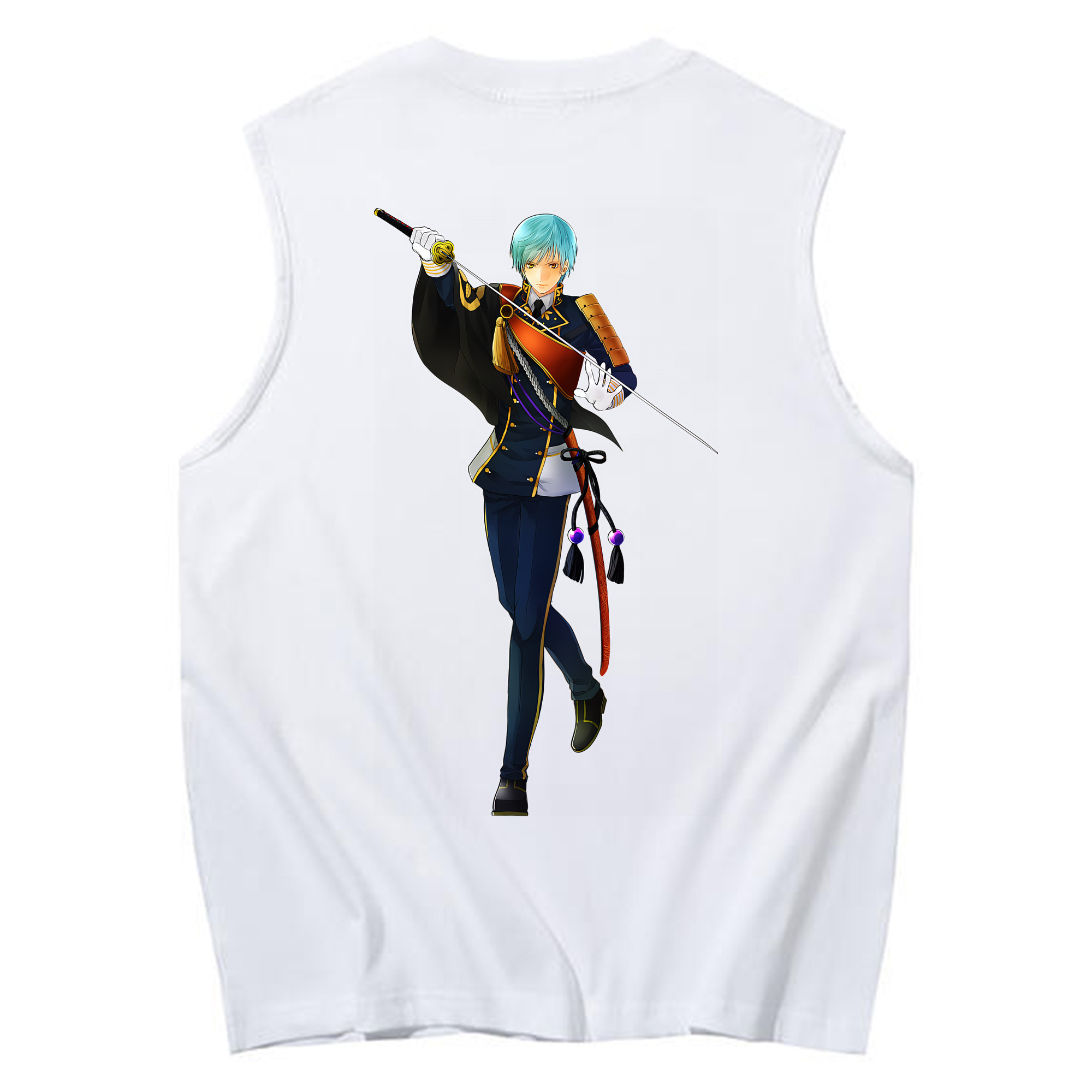 （画像用） 刀剣乱舞 Touken Ranbu コットン100％タンクトップ（背面プリント）