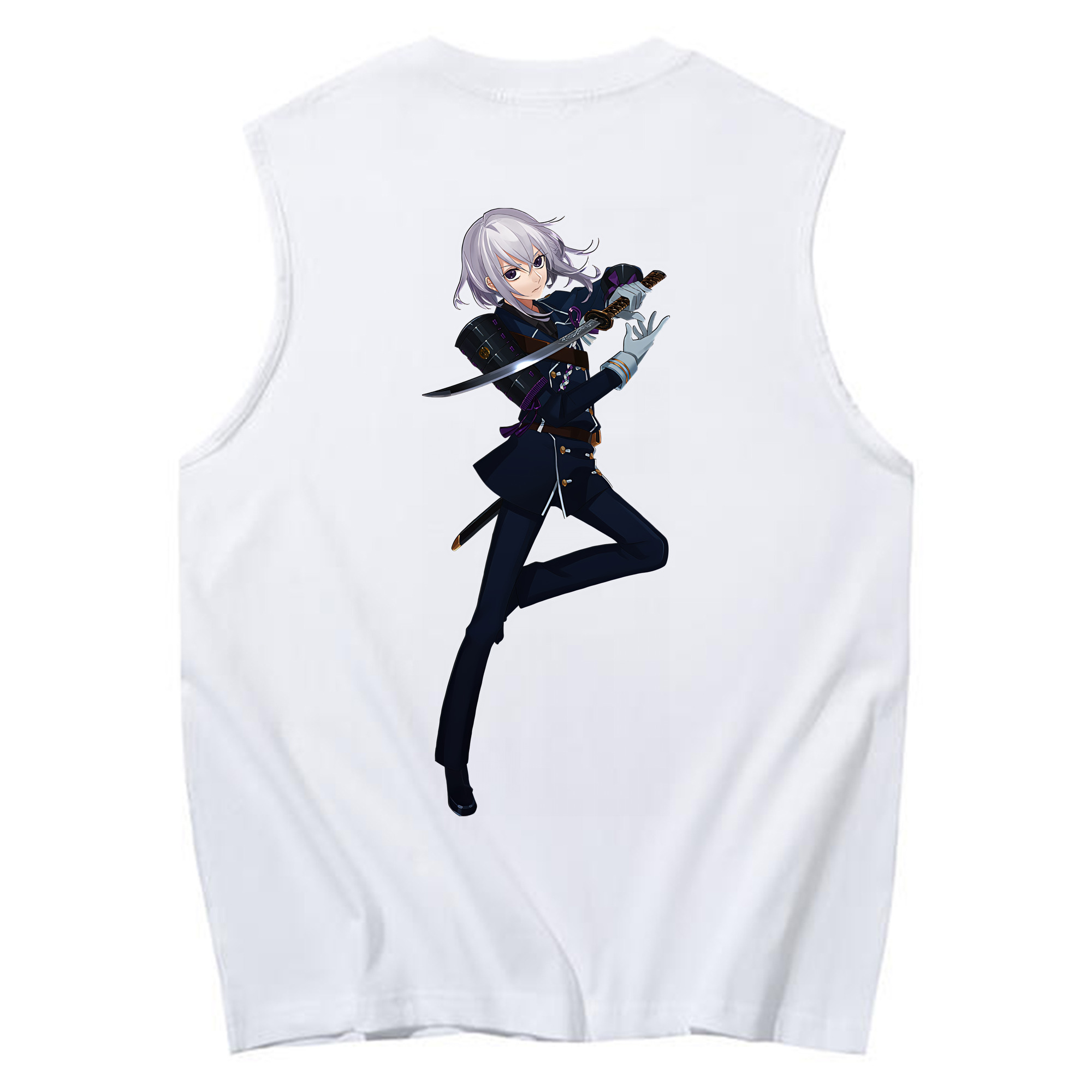 （画像用） 刀剣乱舞 Touken Ranbu コットン100％タンクトップ（背面プリント）