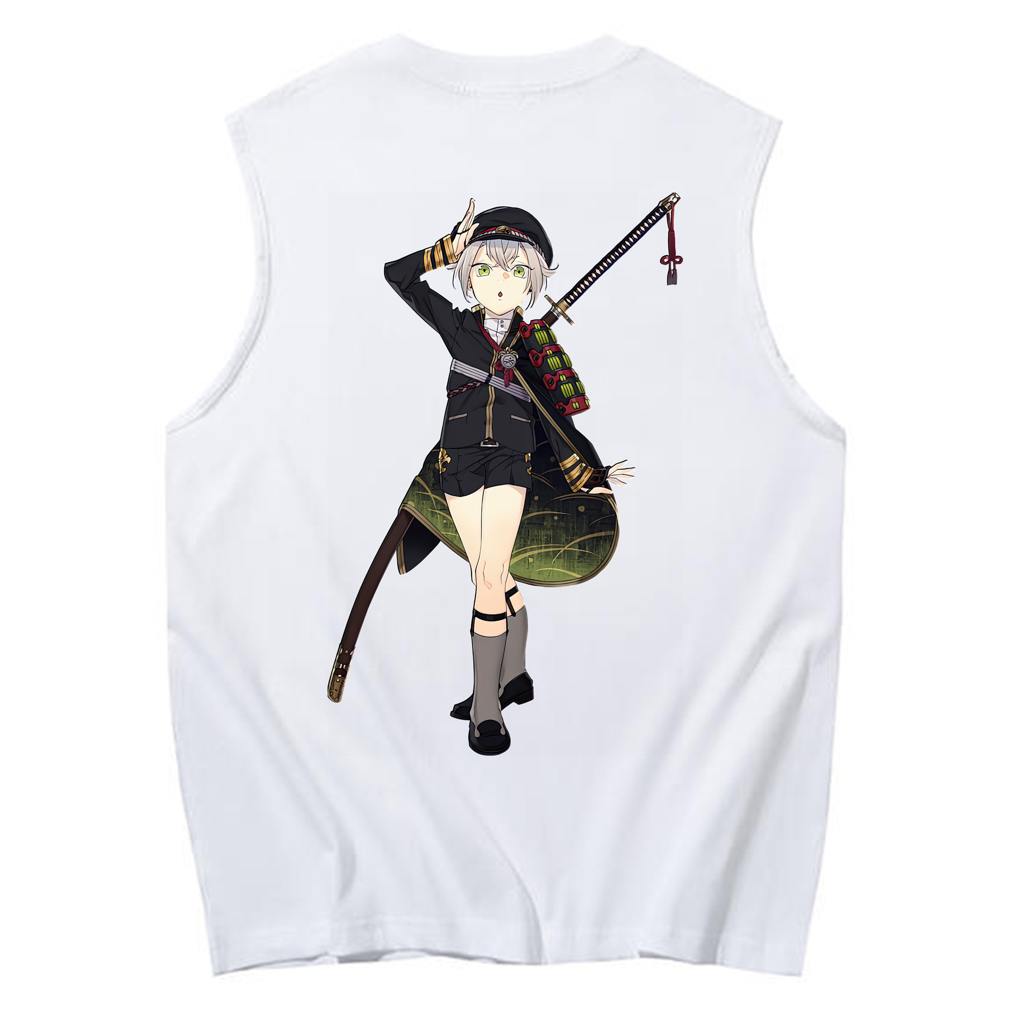 （画像用） 刀剣乱舞 Touken Ranbu コットン100％タンクトップ（背面プリント）