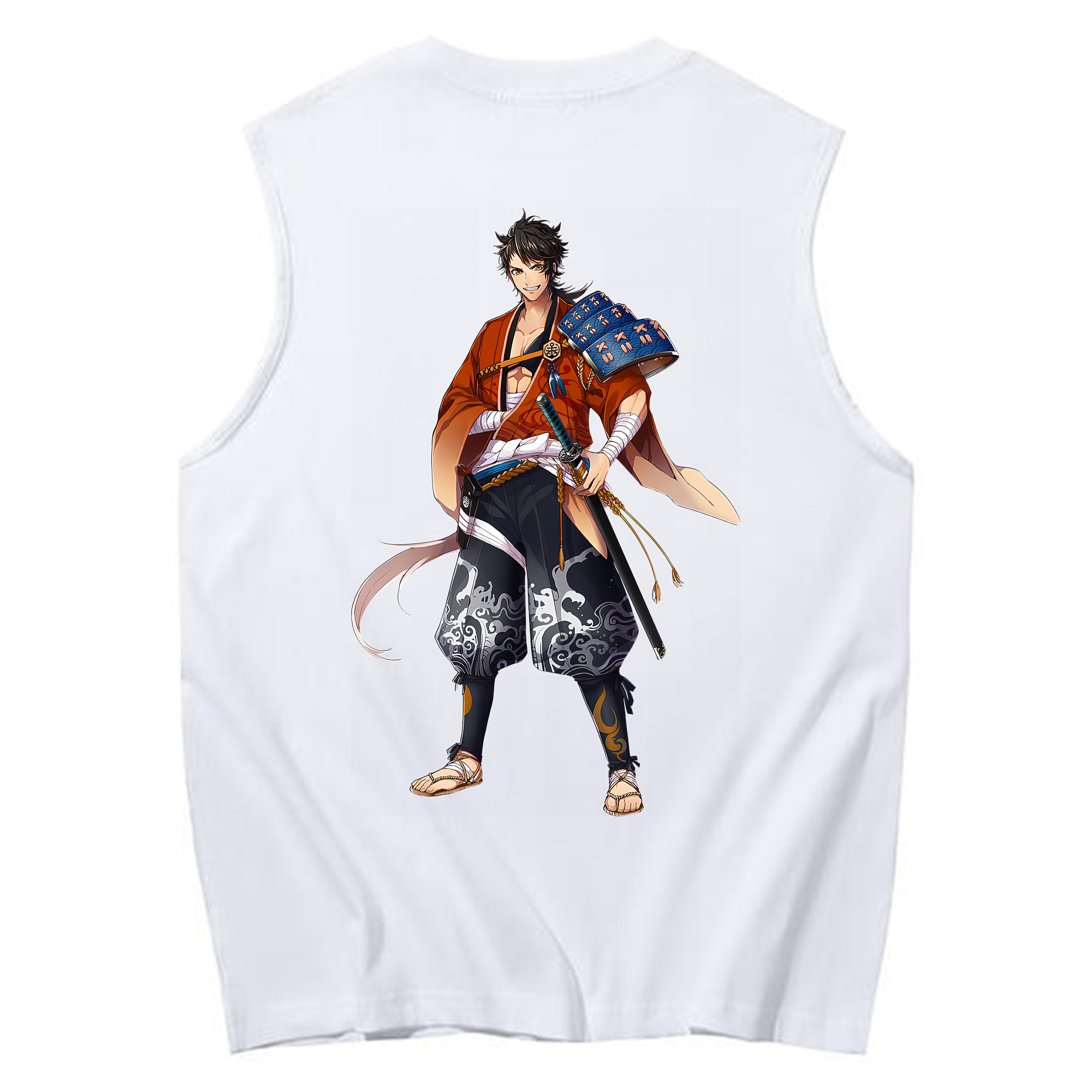 （画像用） 刀剣乱舞 Touken Ranbu コットン100％タンクトップ（背面プリント）