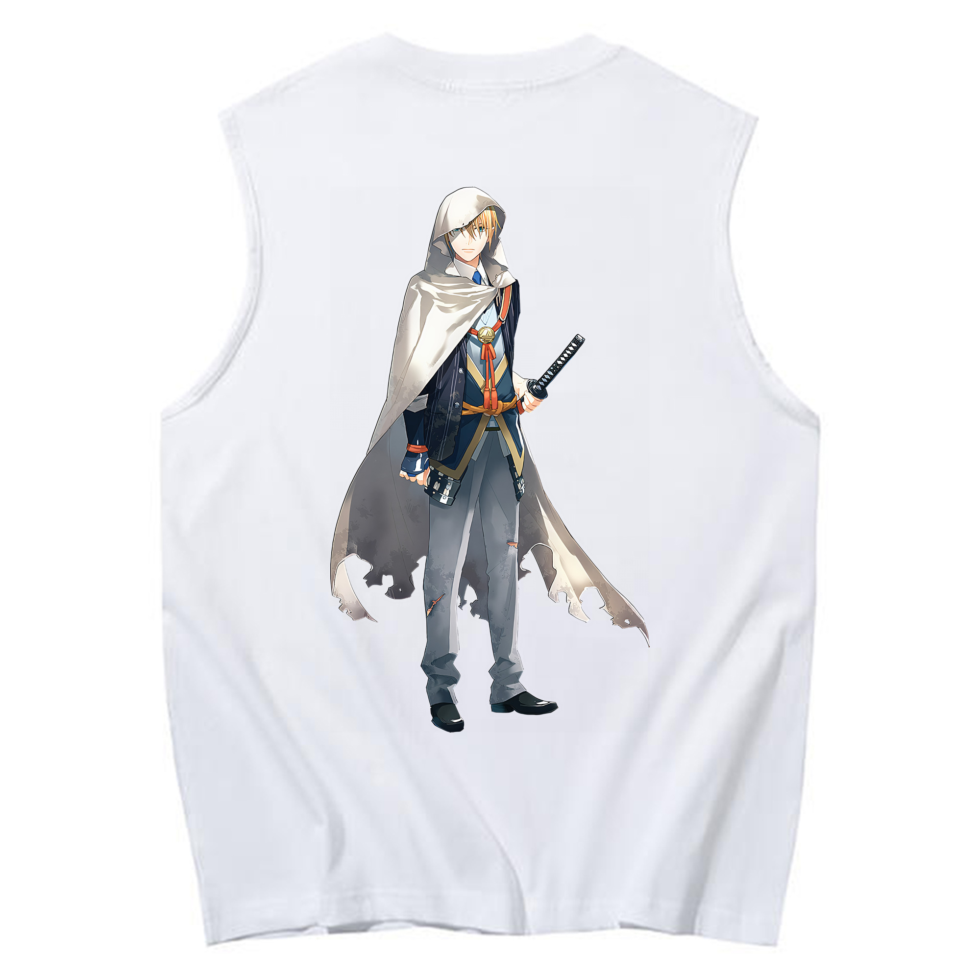 （画像用） 刀剣乱舞 Touken Ranbu コットン100％タンクトップ（背面プリント）