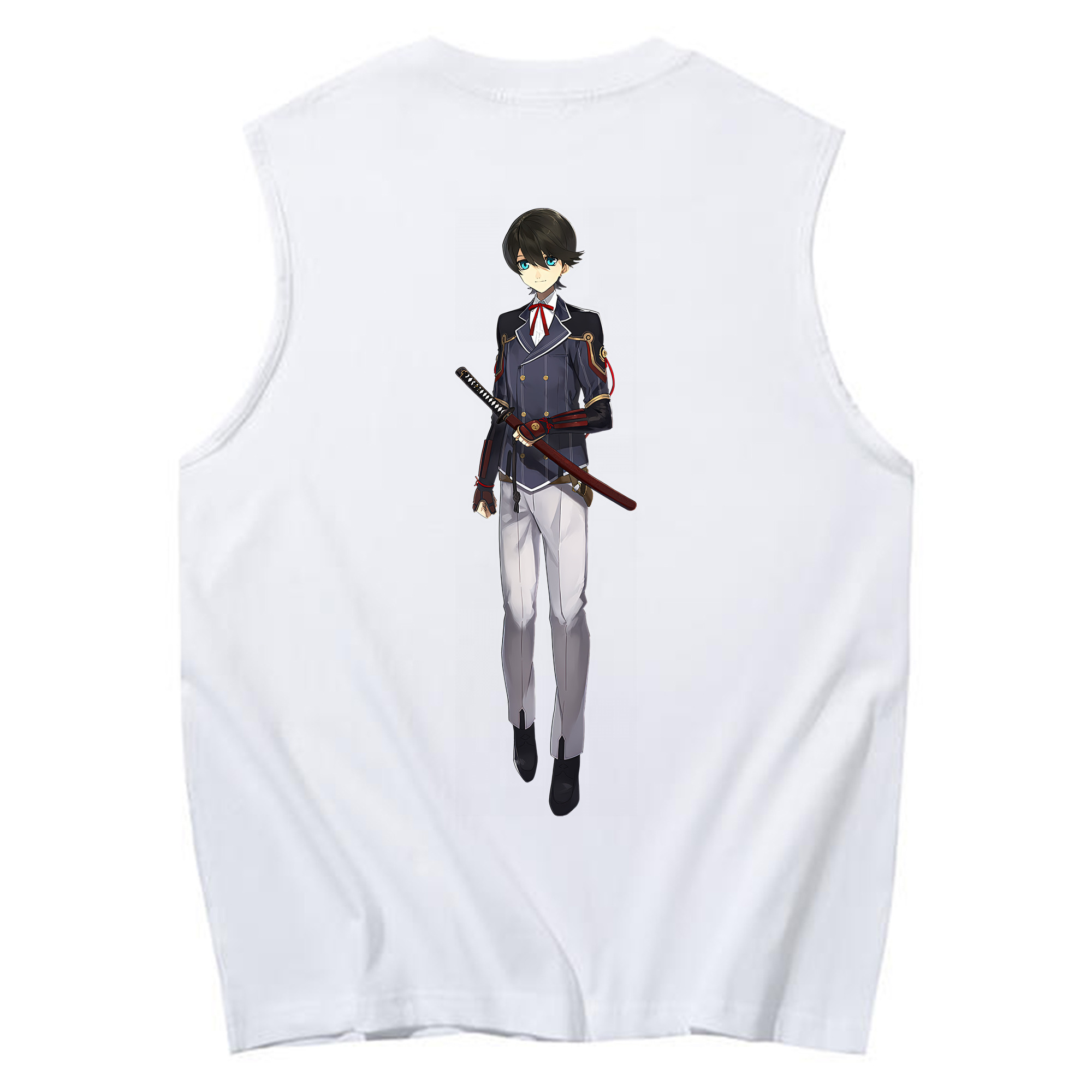 （画像用） 刀剣乱舞 Touken Ranbu コットン100％タンクトップ（背面プリント）