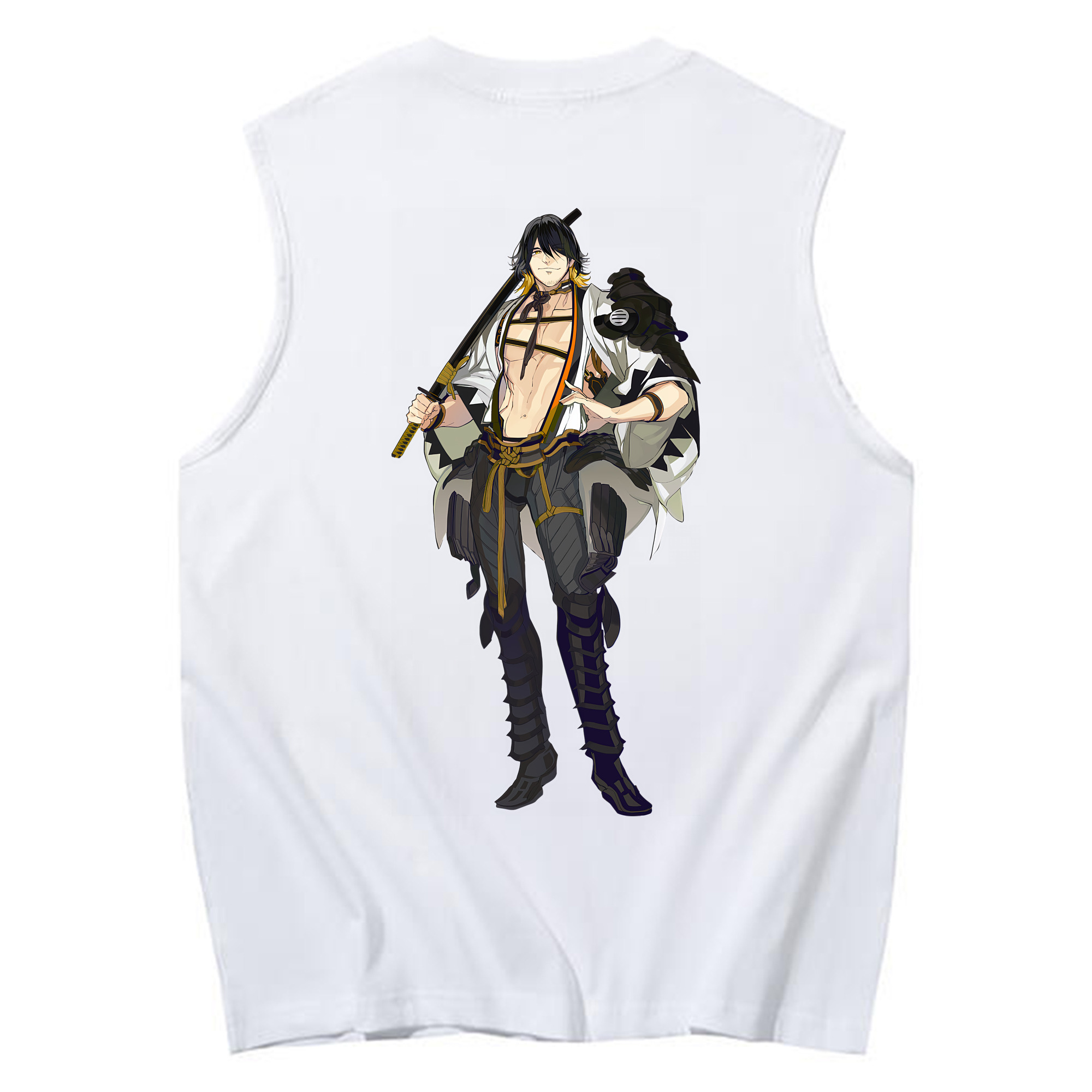 （画像用） 刀剣乱舞 Touken Ranbu コットン100％タンクトップ（背面プリント）