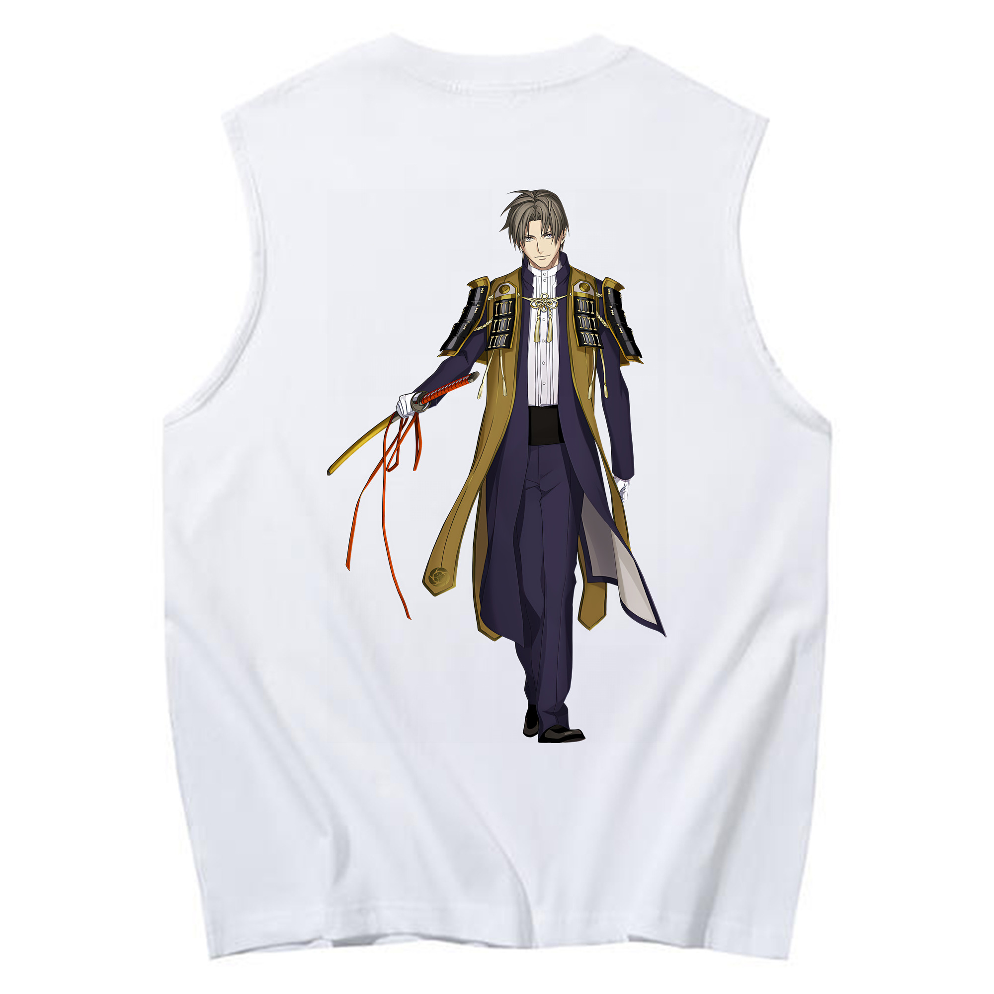 （画像用） 刀剣乱舞 Touken Ranbu コットン100％タンクトップ（背面プリント）