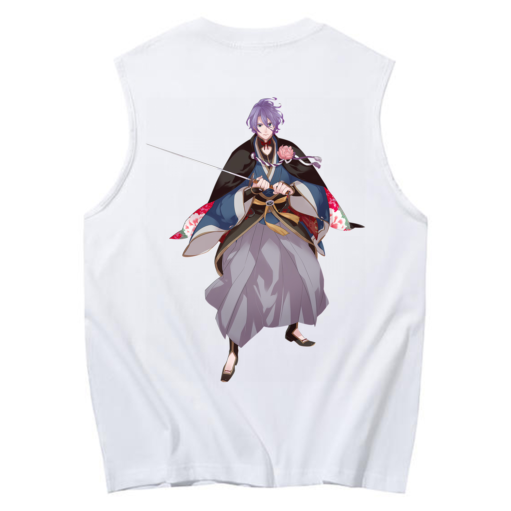 （画像用） 刀剣乱舞 Touken Ranbu コットン100％タンクトップ（背面プリント）