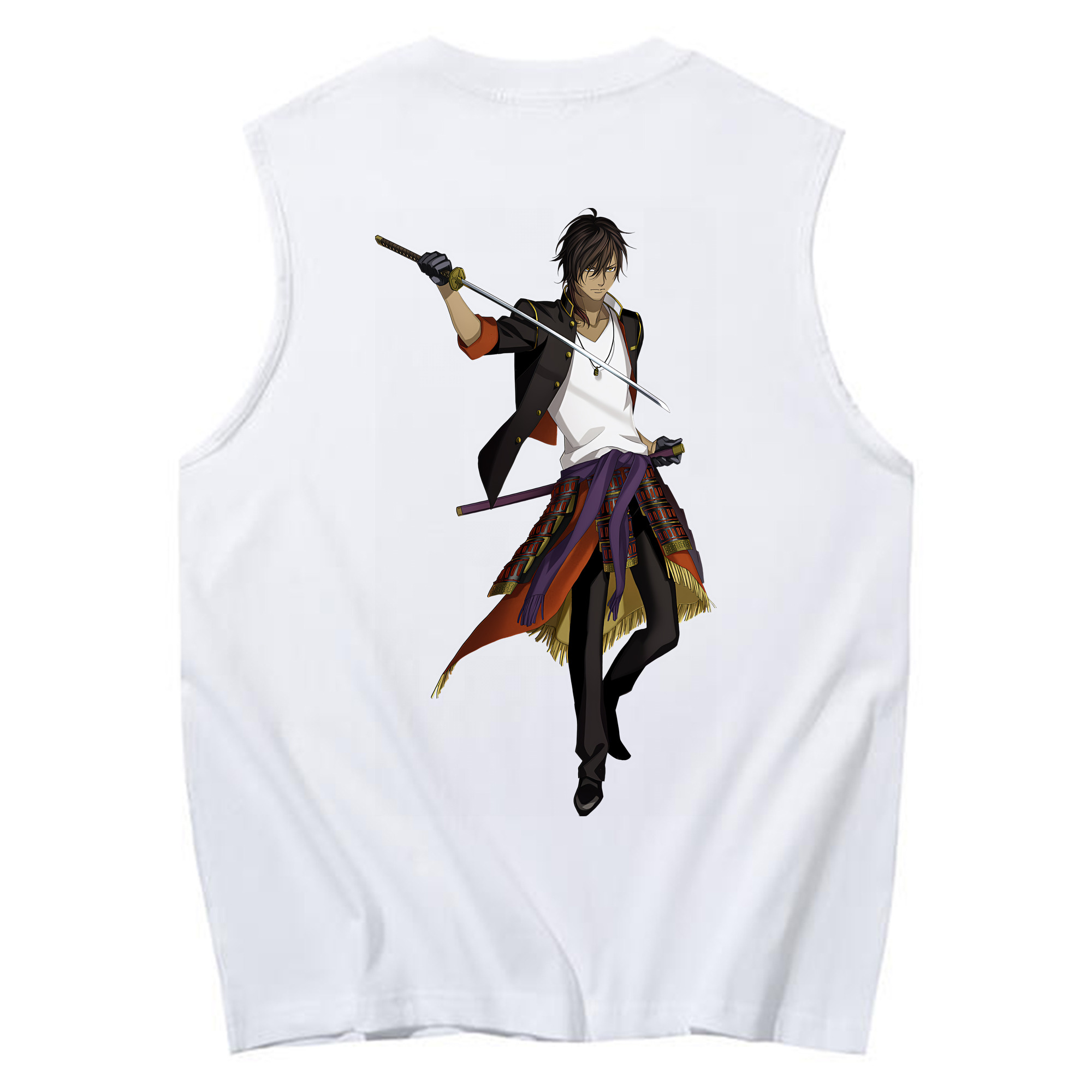 （画像用） 刀剣乱舞 Touken Ranbu コットン100％タンクトップ（背面プリント）