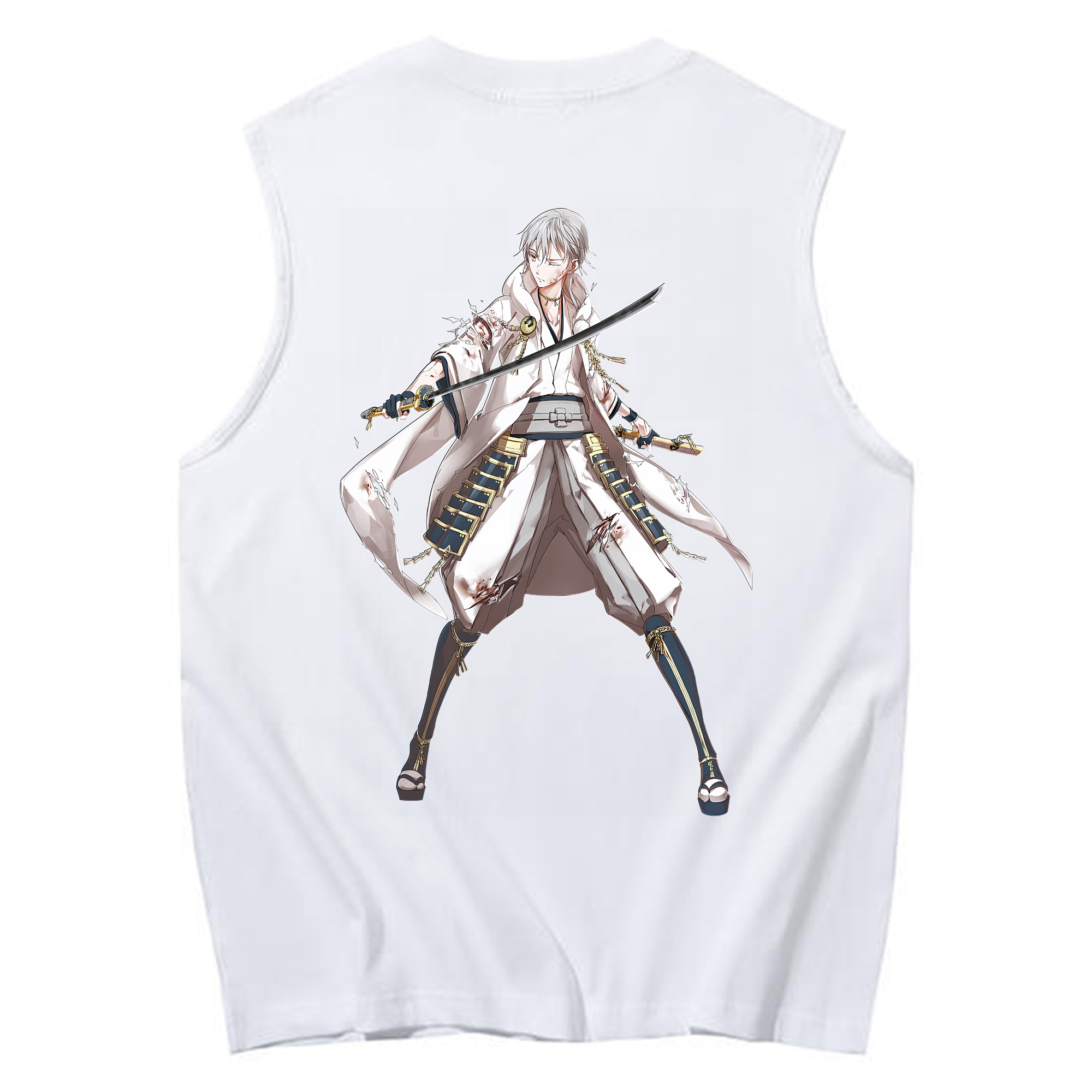 （画像用） 刀剣乱舞 Touken Ranbu コットン100％タンクトップ（背面プリント）
