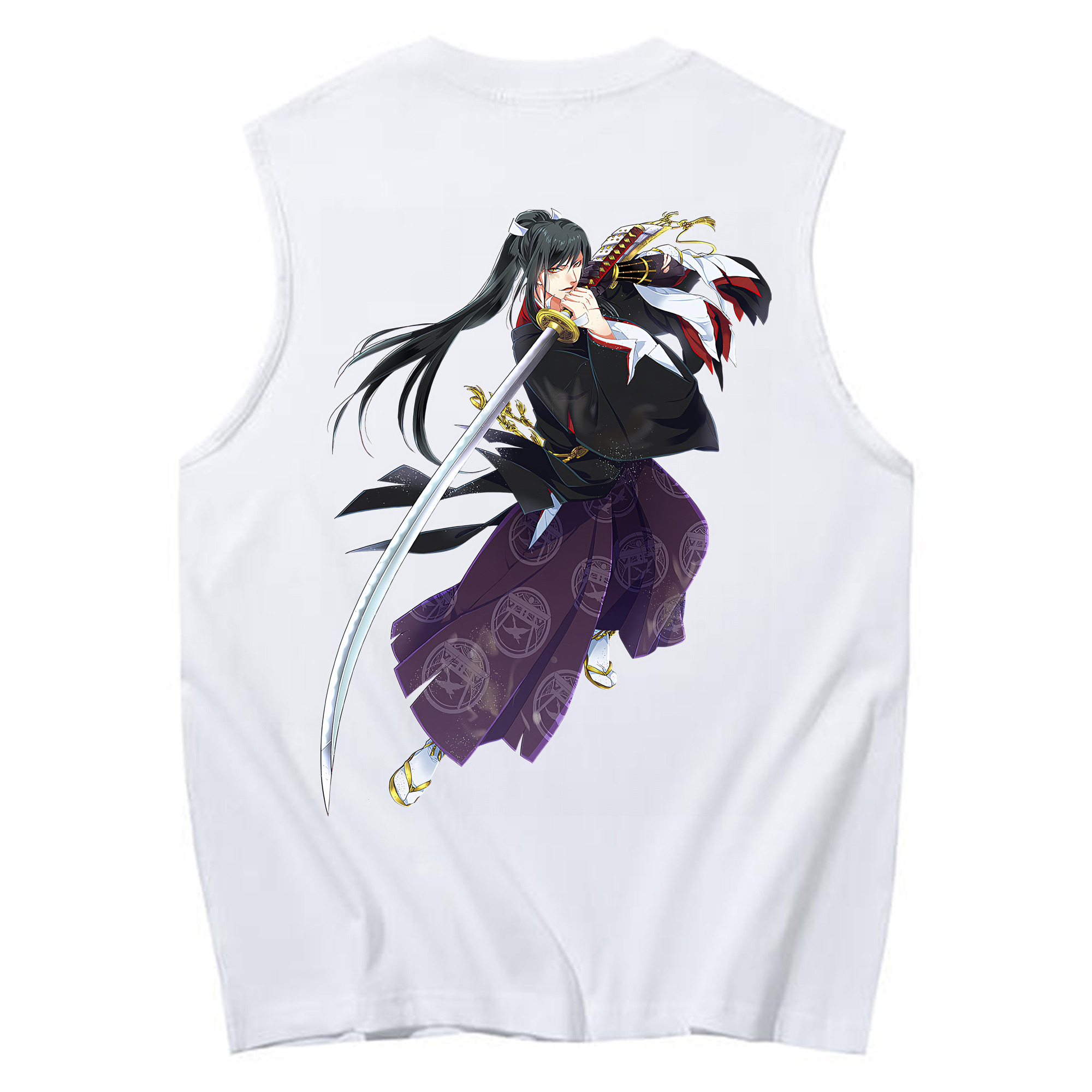 （画像用） 刀剣乱舞 Touken Ranbu コットン100％タンクトップ（背面プリント）