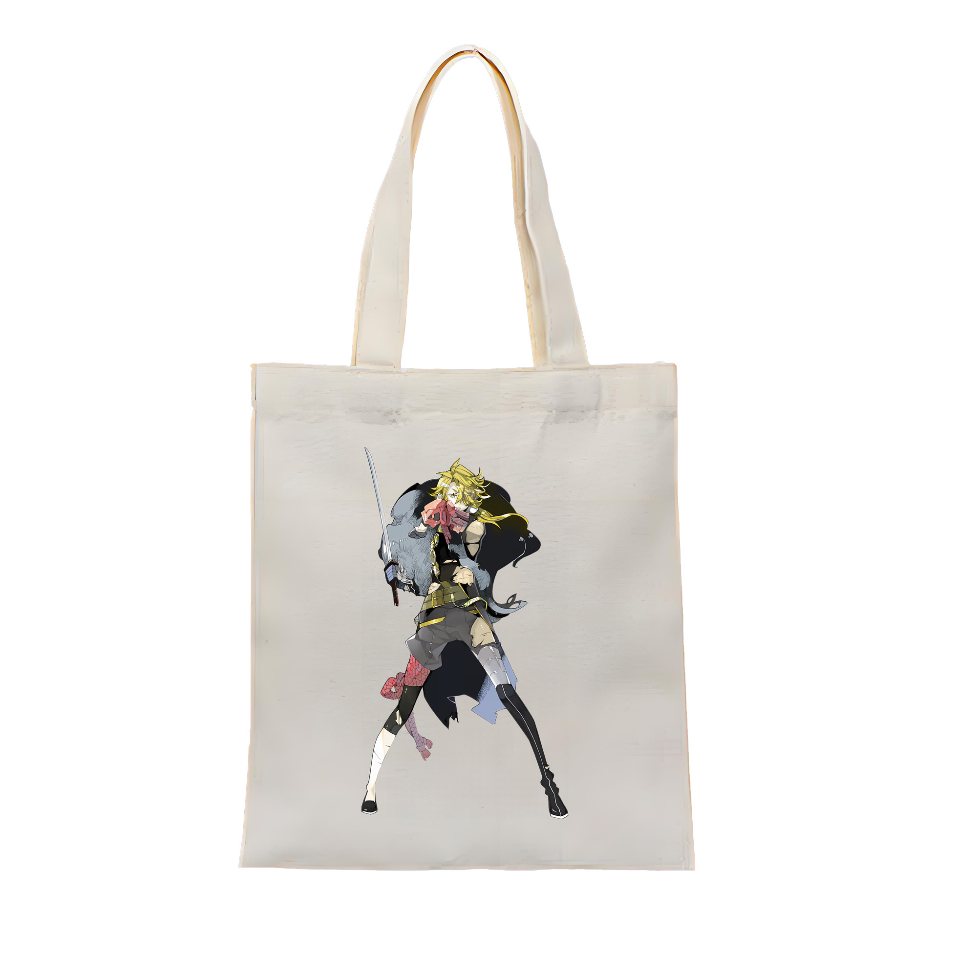 （画像用） 刀剣乱舞 Touken Ranbu 縦型キャンバス生地手提げバッグ　トートバッグ