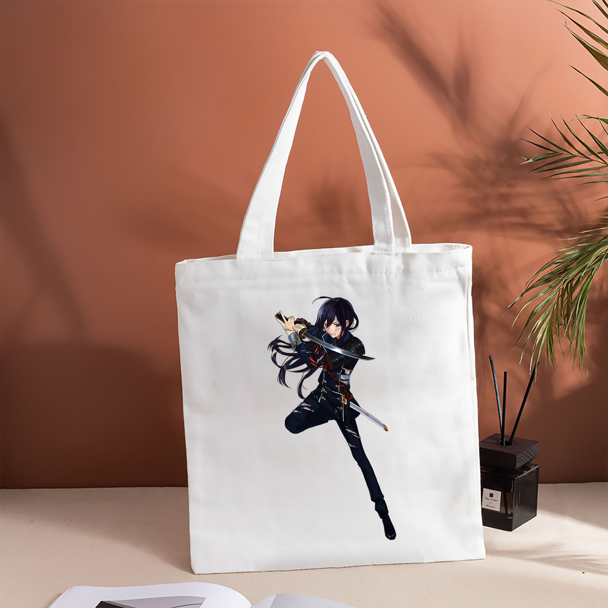 刀剣乱舞 Touken Ranbu 縦型キャンバス生地手提げバッグ　トートバッグ