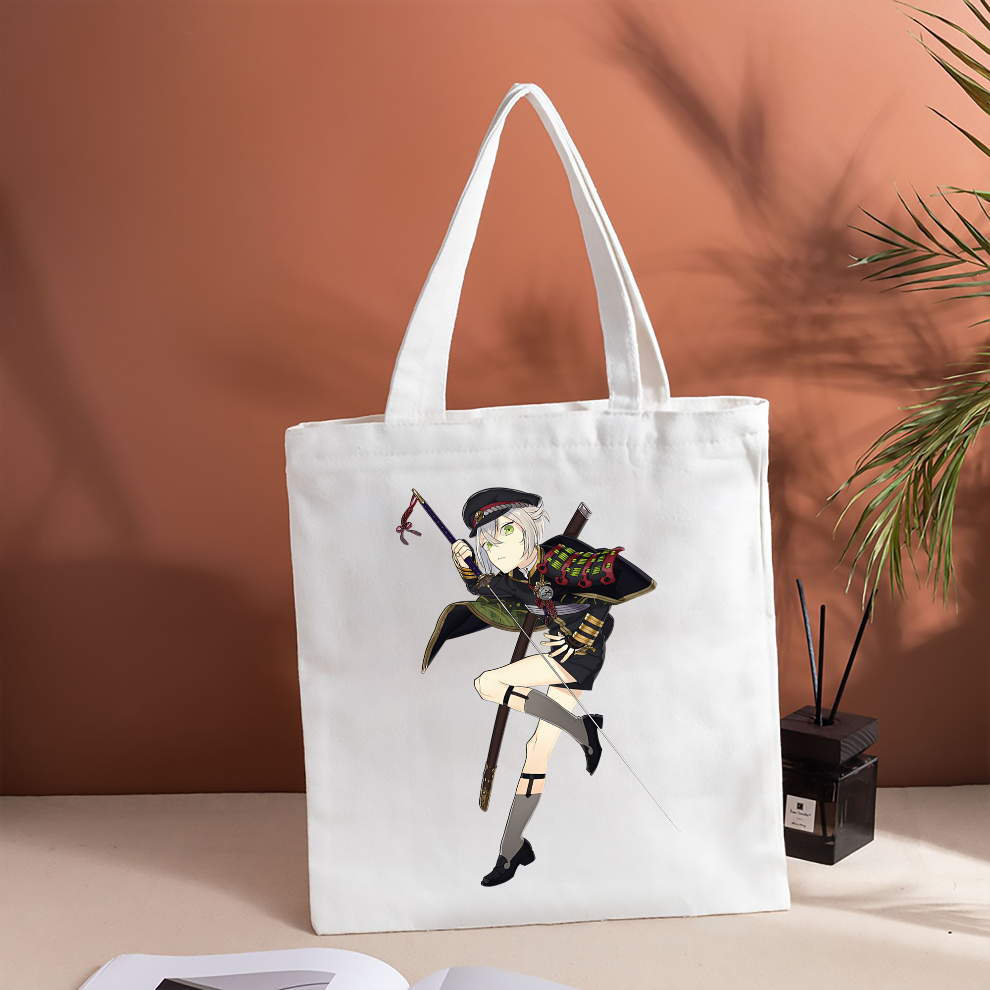 刀剣乱舞 Touken Ranbu 縦型キャンバス生地手提げバッグ　トートバッグ