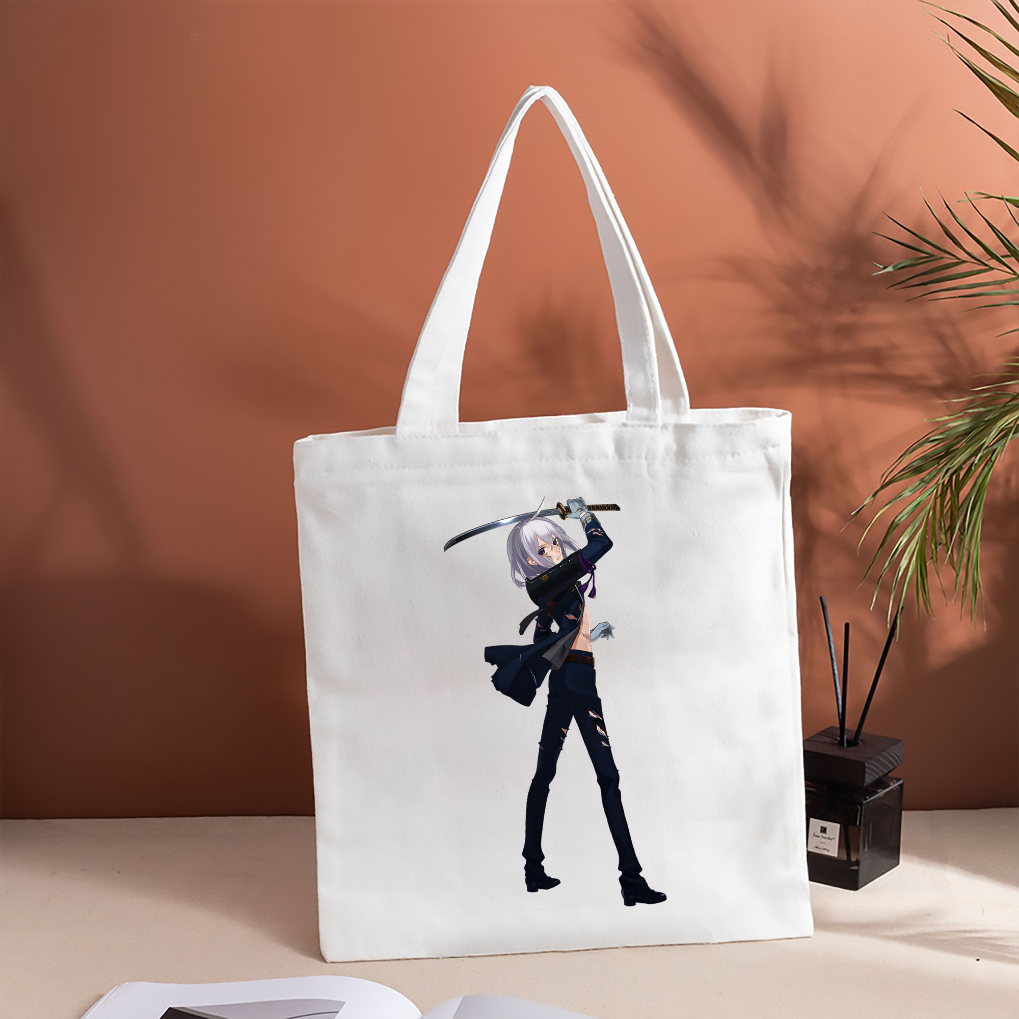 刀剣乱舞 Touken Ranbu 縦型キャンバス生地手提げバッグ　トートバッグ