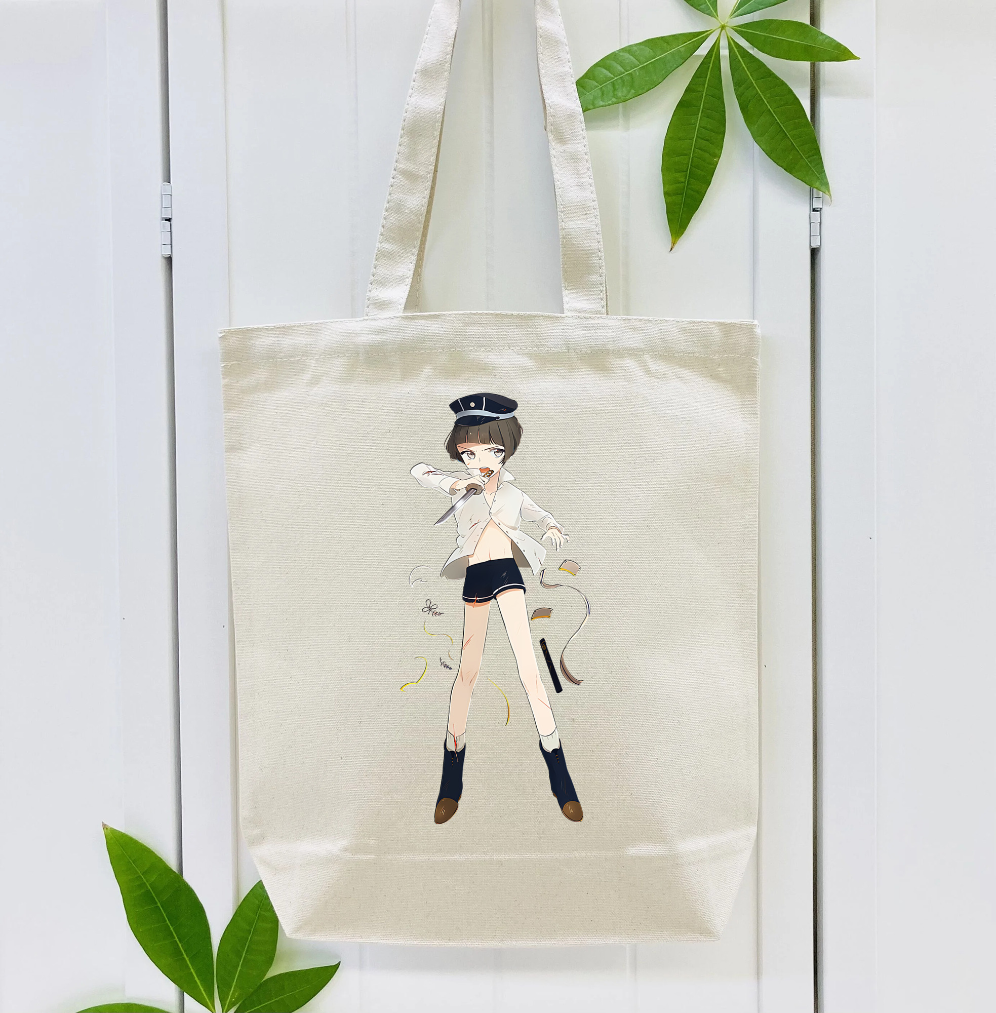 刀剣乱舞 Touken Ranbu 縦型キャンバス生地手提げバッグ　トートバッグ