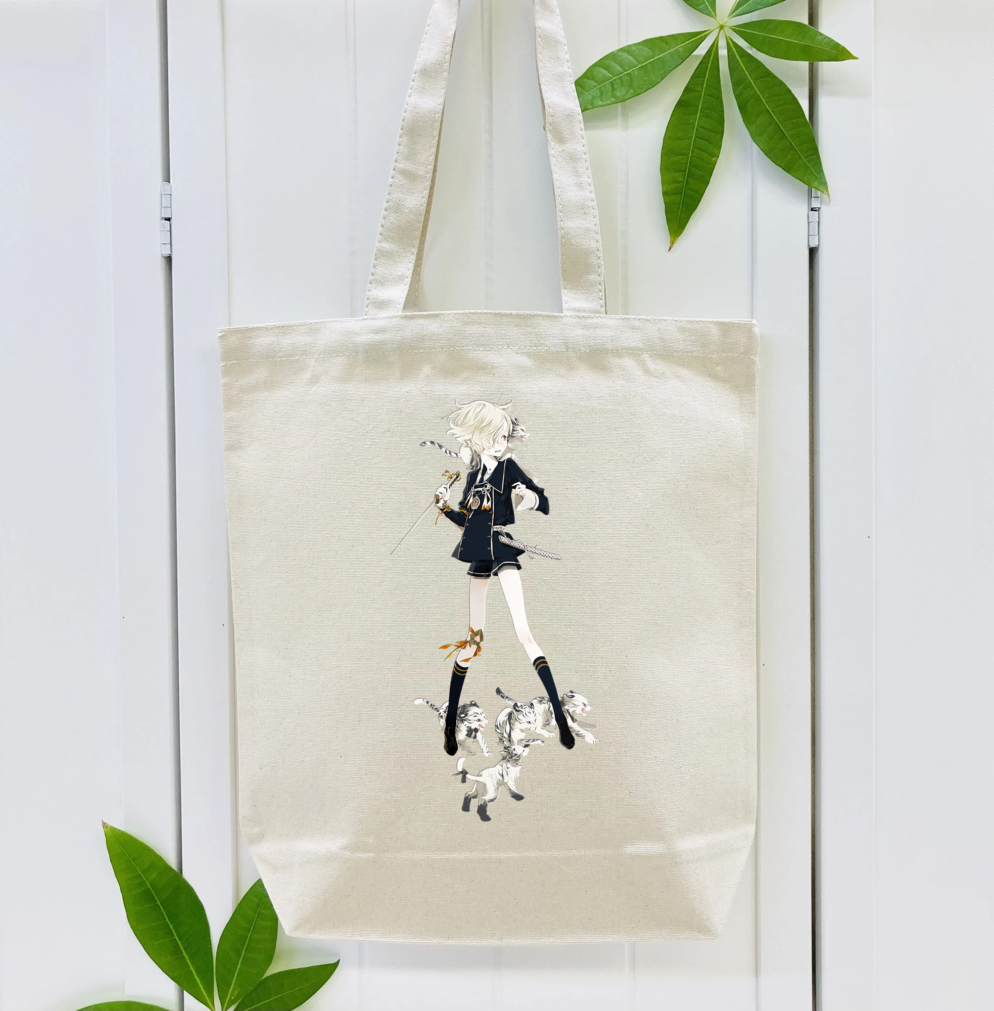刀剣乱舞 Touken Ranbu 縦型キャンバス生地手提げバッグ　トートバッグ