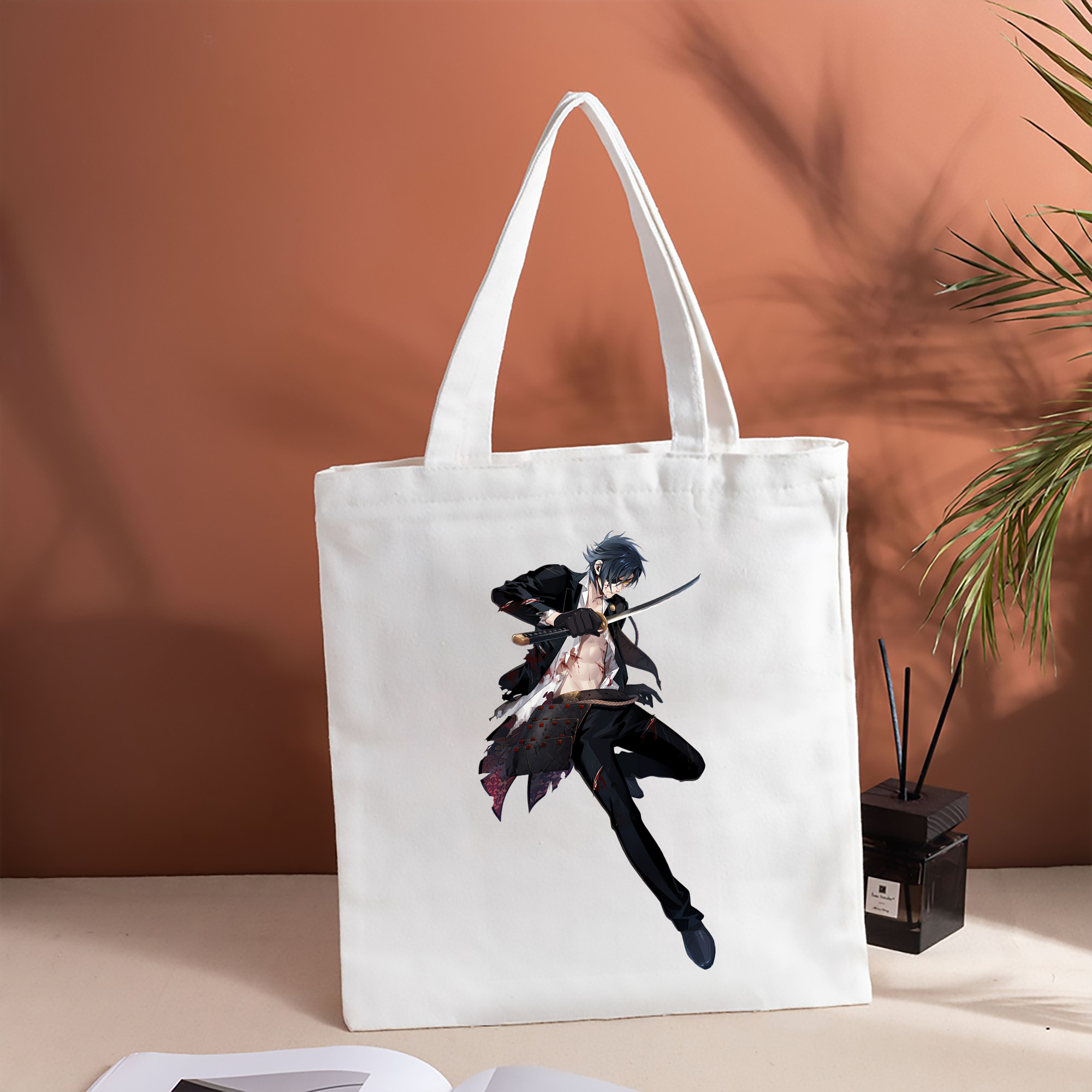 刀剣乱舞 Touken Ranbu 縦型キャンバス生地手提げバッグ　トートバッグ