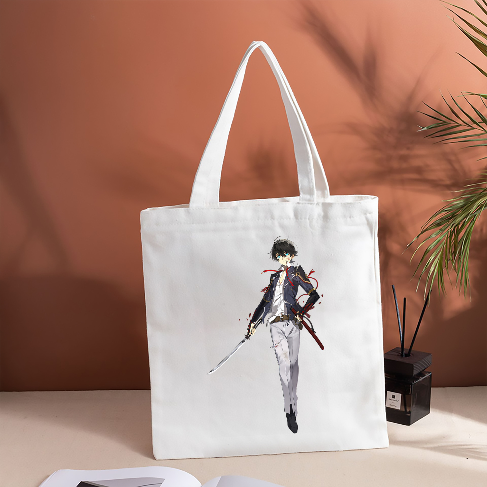 刀剣乱舞 Touken Ranbu 縦型キャンバス生地手提げバッグ　トートバッグ